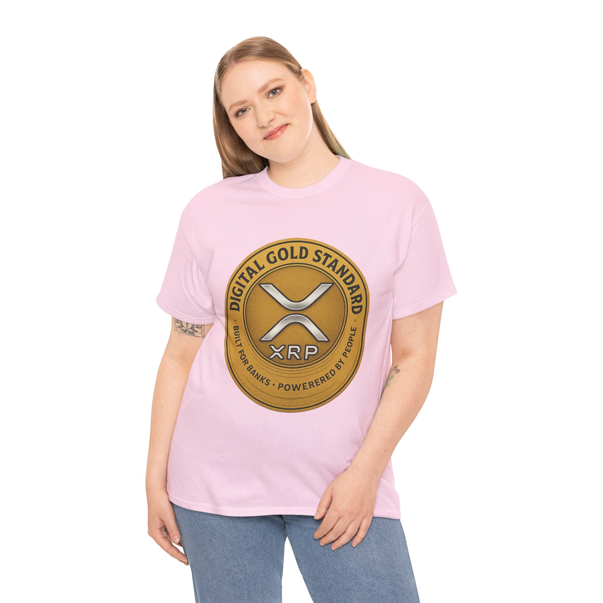 XRP Digital Gold Tee – Cryptocurrency Logo Shirt