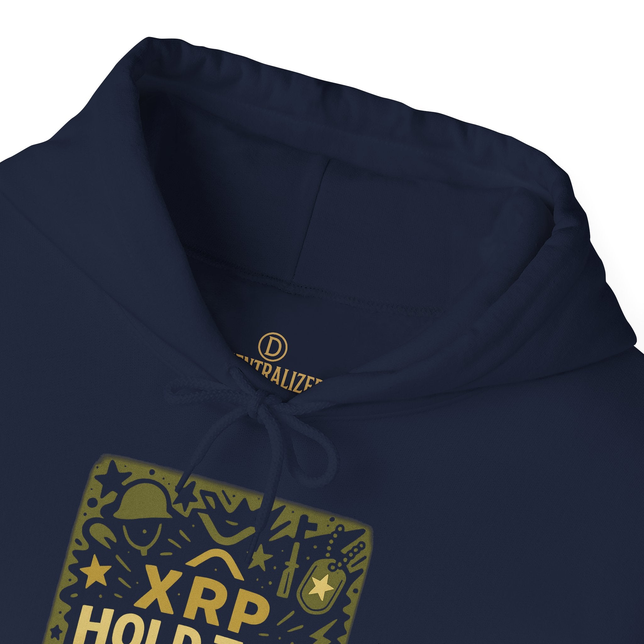 XRP Hold The Line Hoodie — Crypto Supporter Graphic Hooded Sweatshirt