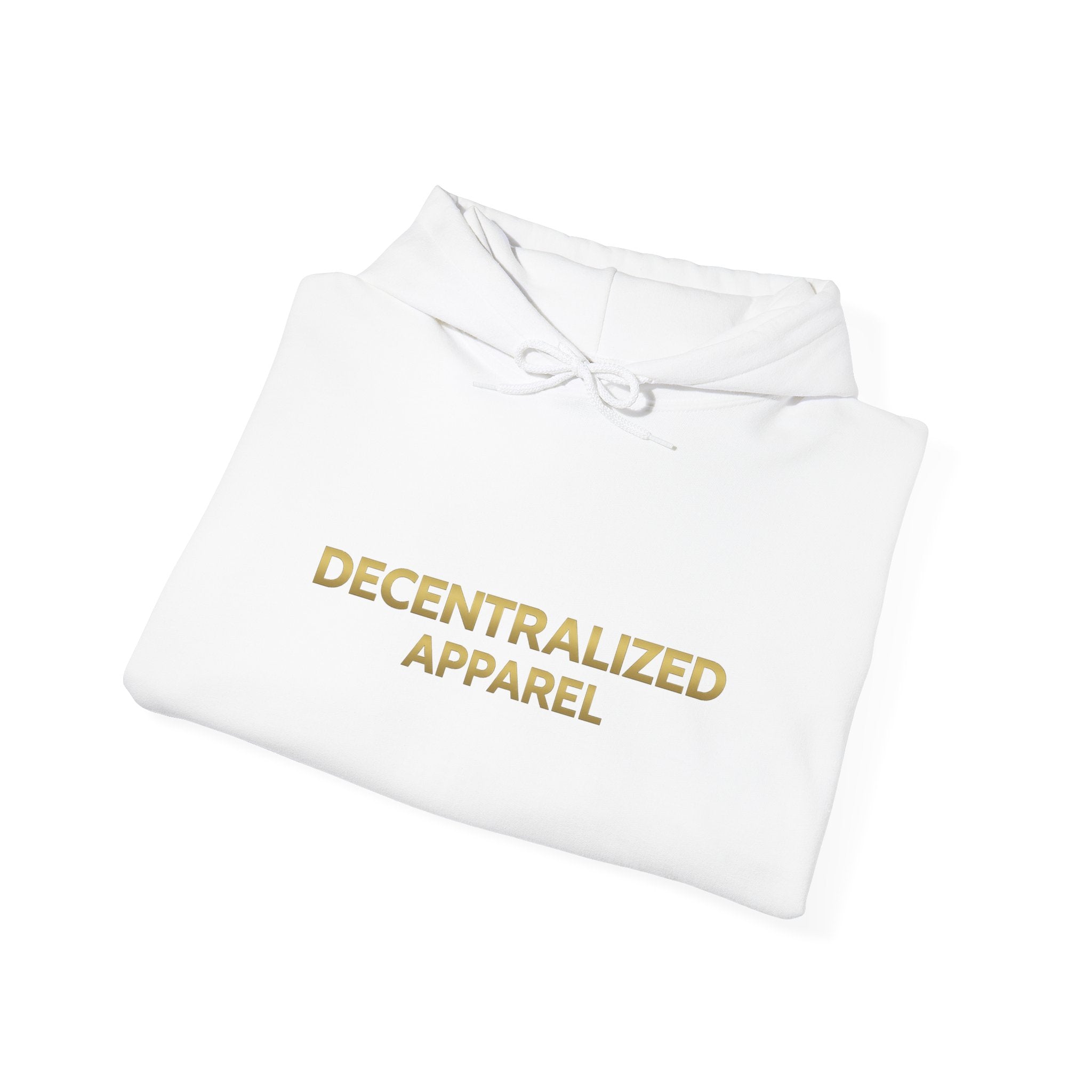 Decentralized Apparel Hoodie — Minimalist Crypto-Inspired White Pullover