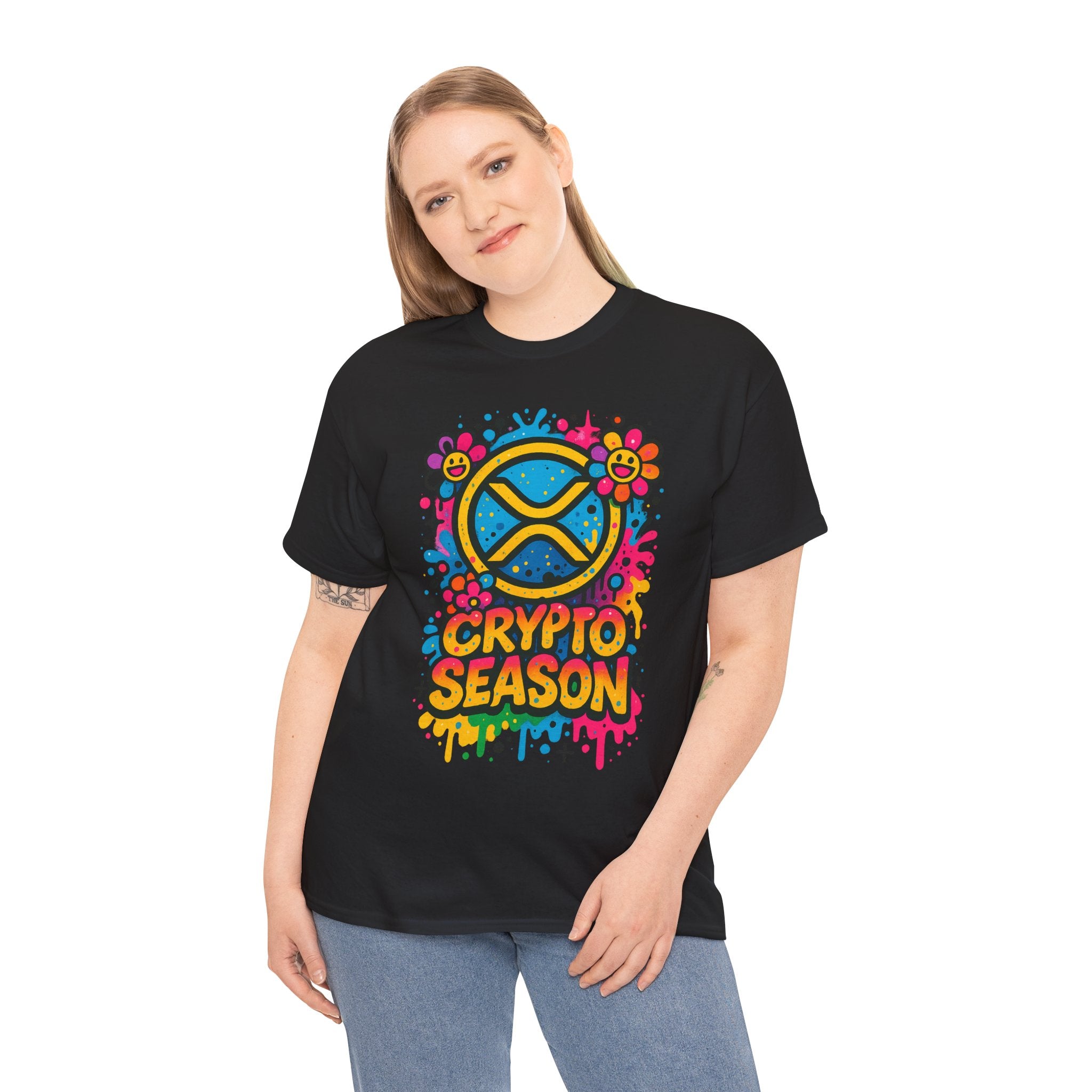 Crypto Season T-Shirt — Colorful Ripple XRP Logo Tee