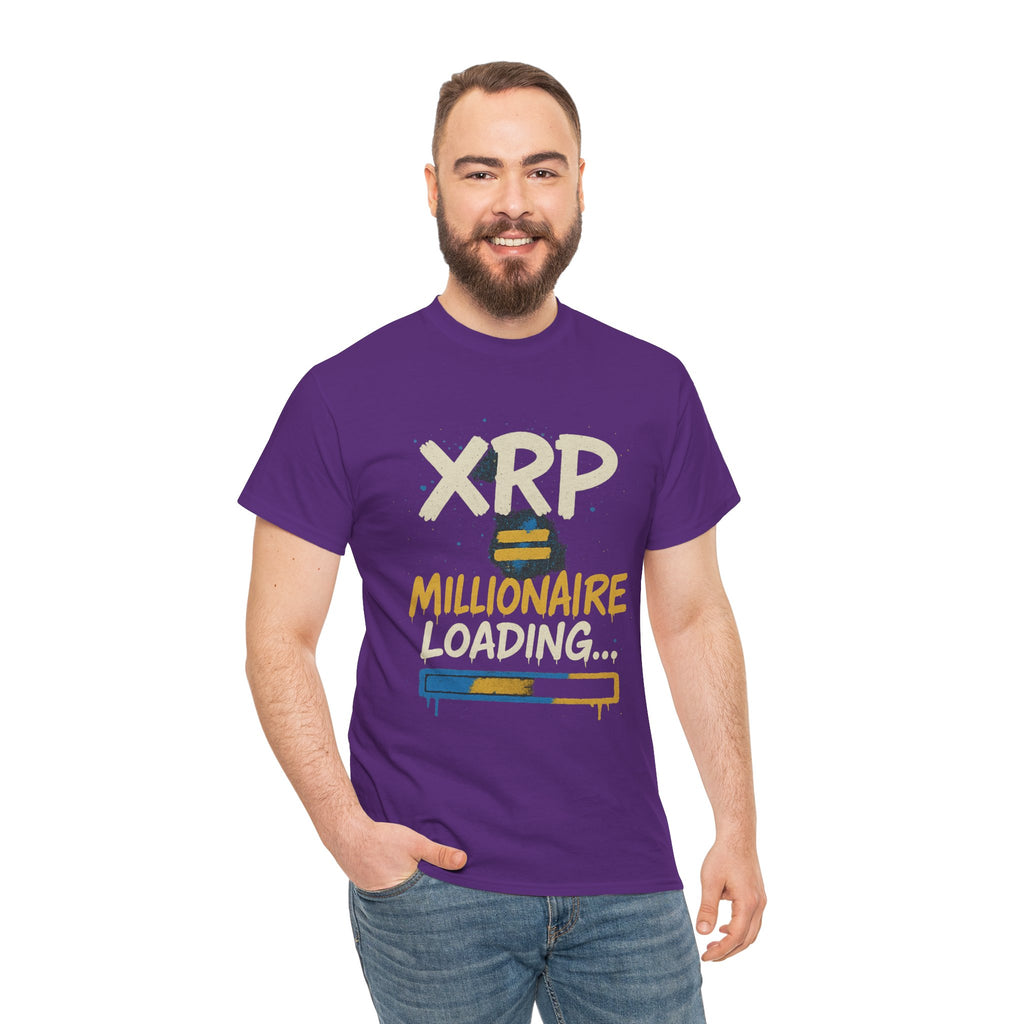 XRP Millionaire Loading T-Shirt — Crypto Investor Progress Tee