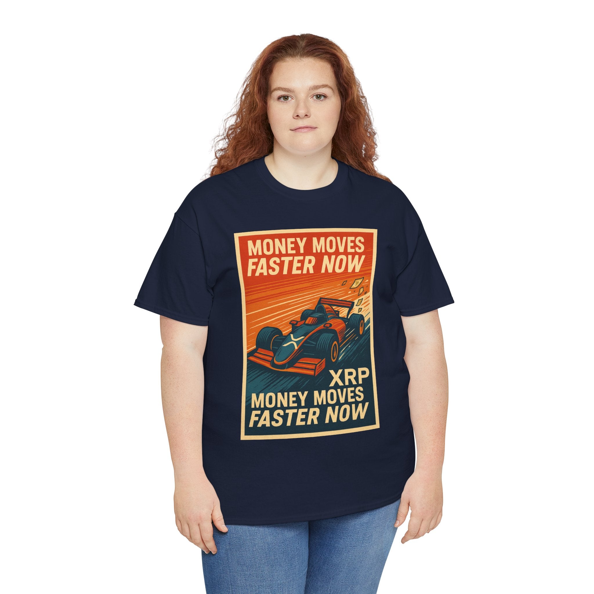XRP 'Money Moves Faster Now' Racing Tee — Crypto Enthusiast T-Shirt