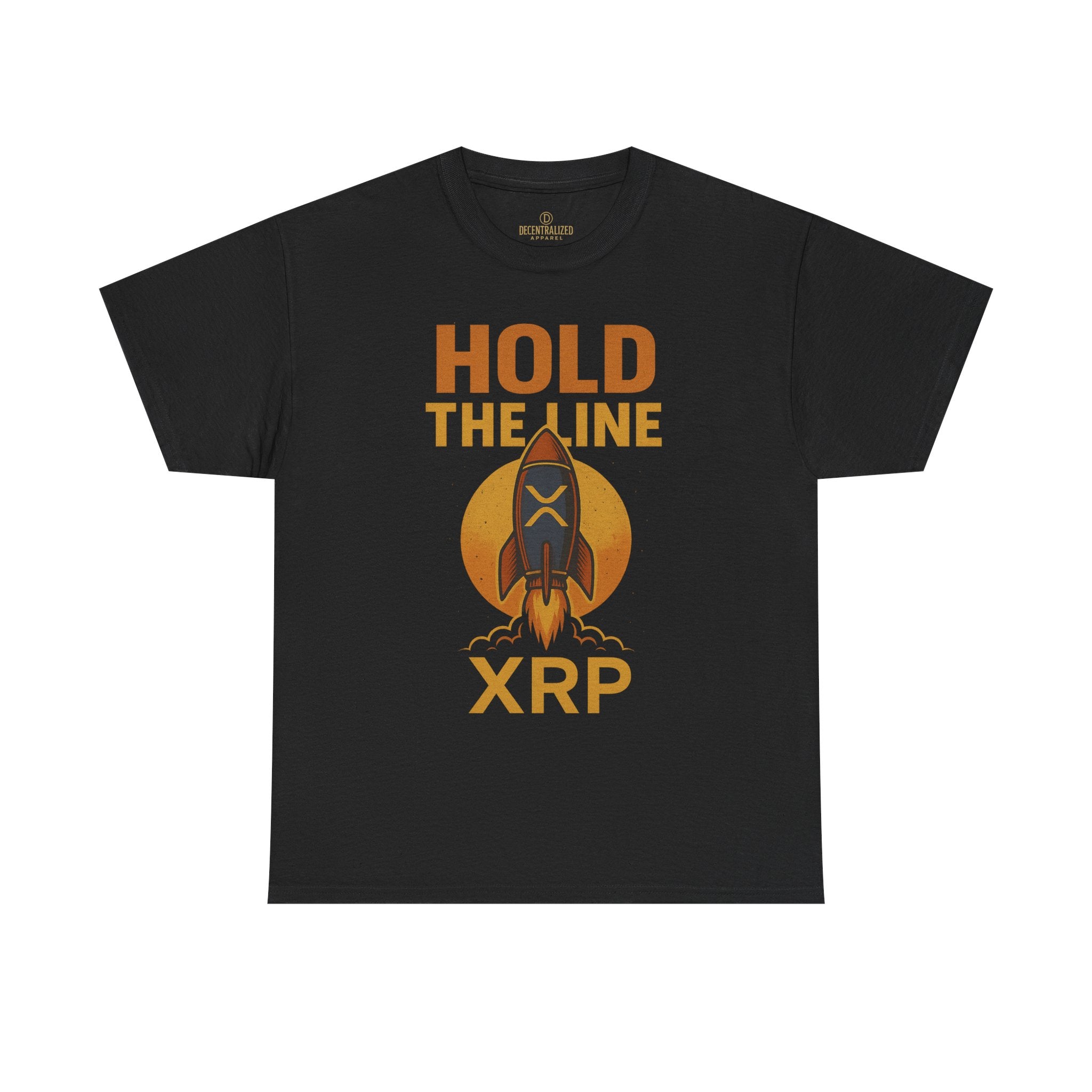 XRP Hold The Line Rocket Tee — Crypto Investor T‑Shirt