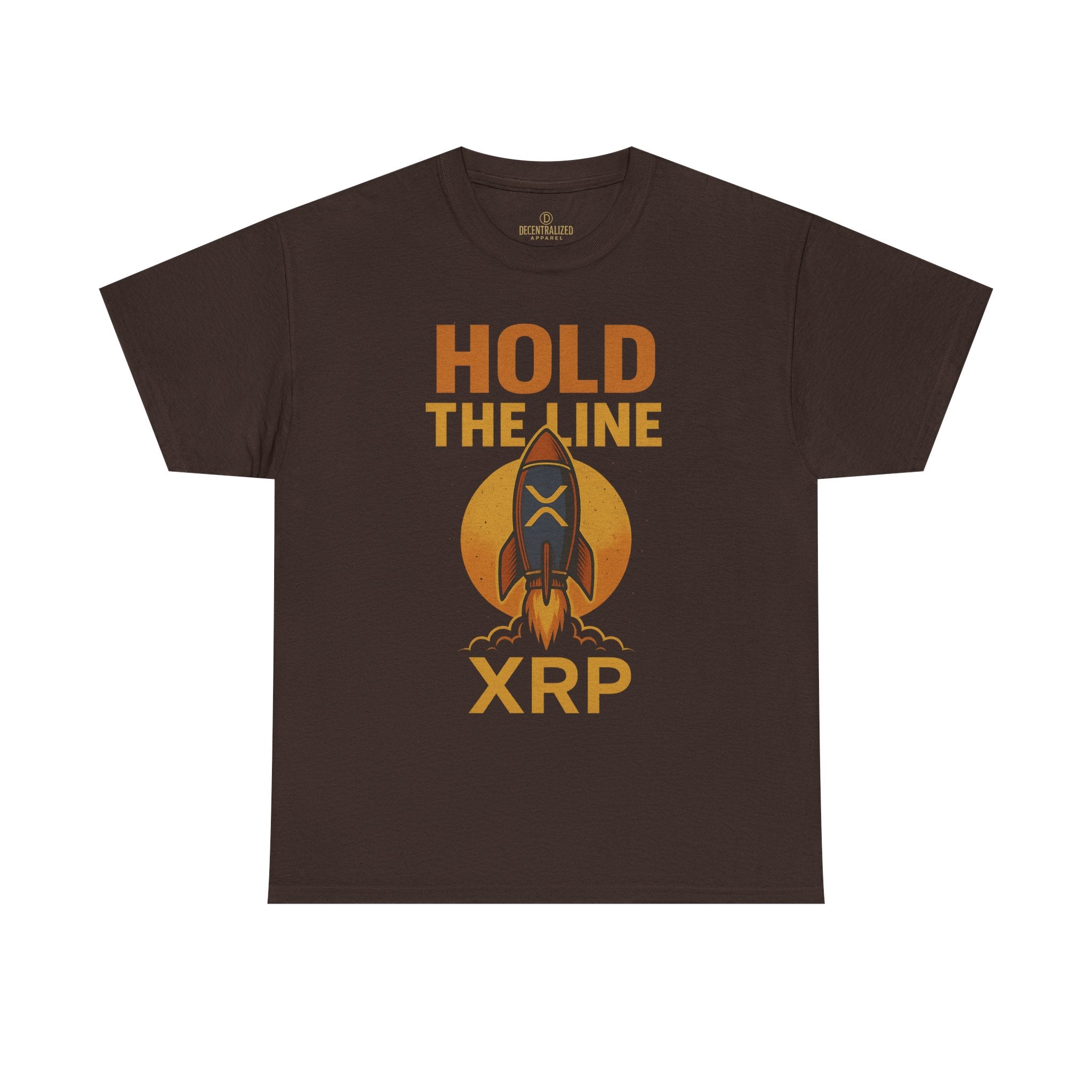 XRP Hold The Line Rocket Tee — Crypto Investor T‑Shirt