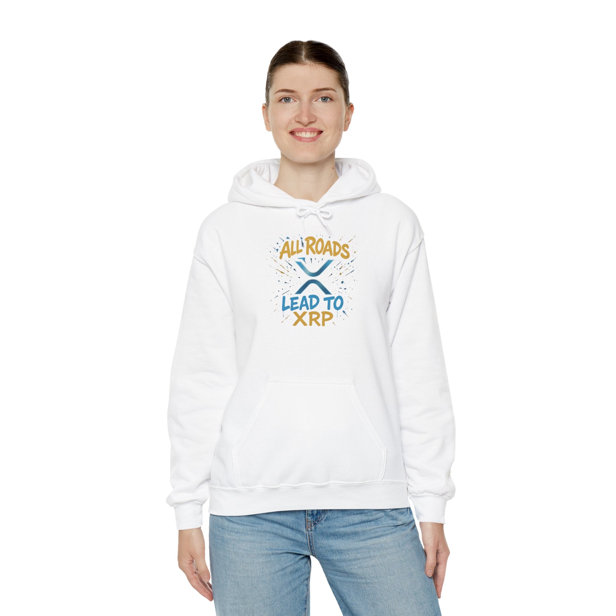 All Roads Lead to XRP Hoodie – Crypto Investor Pullover