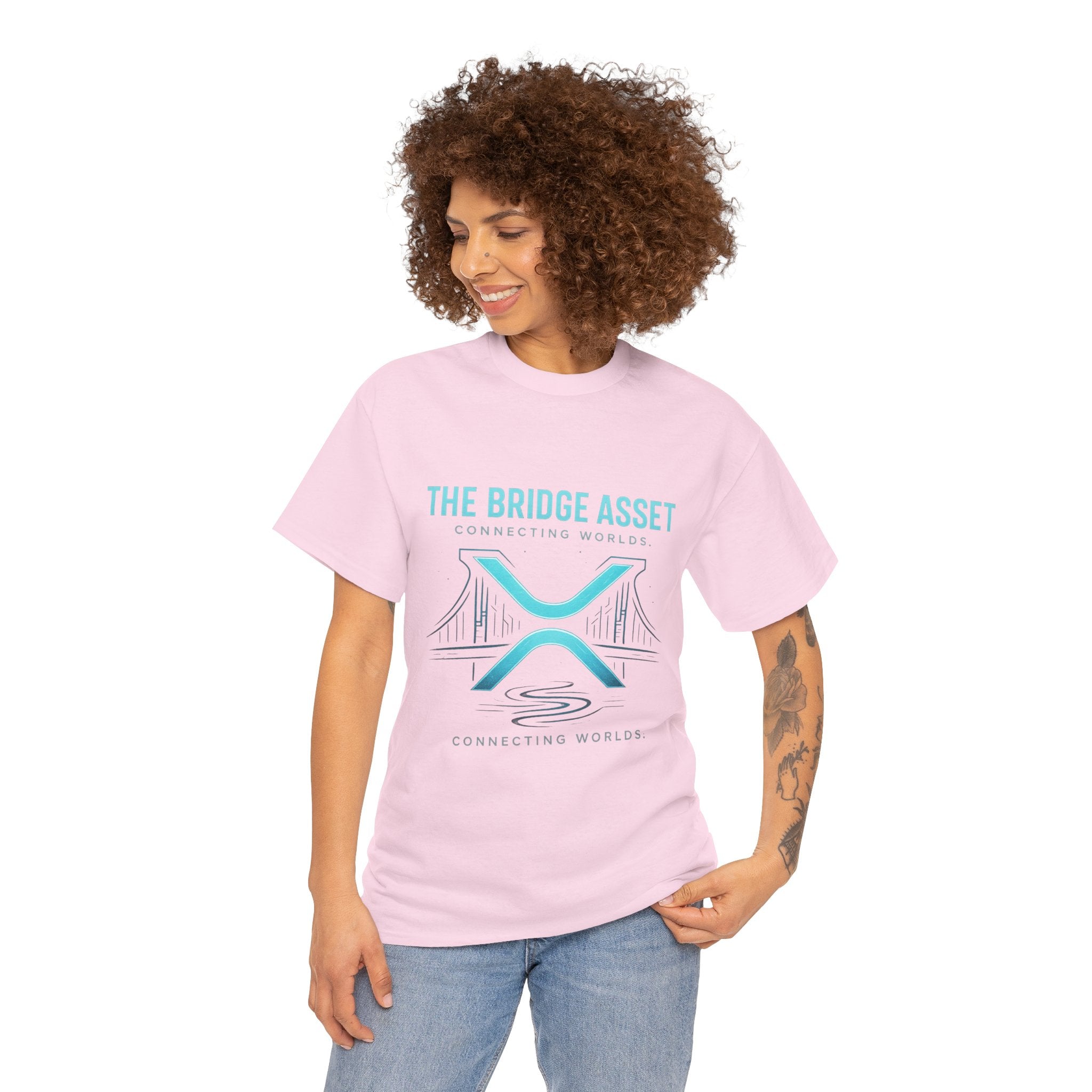 The Bridge Asset Tee – 'Connecting Worlds' Crypto Ripple X Logo T-Shirt