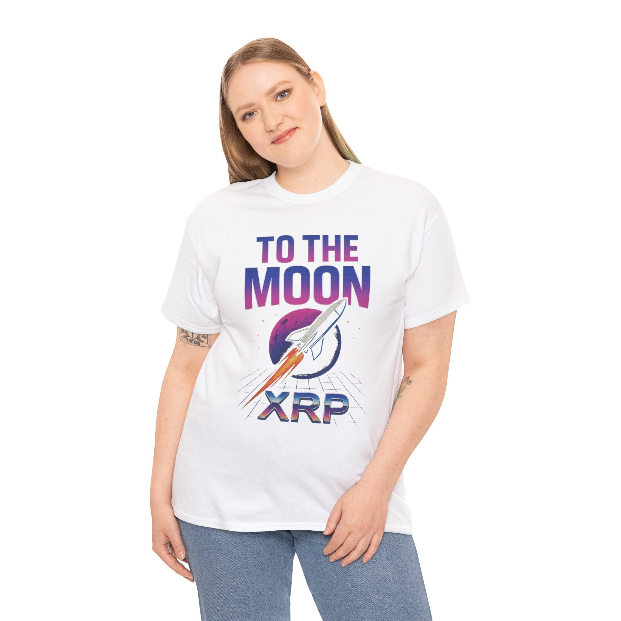 XRP 'To The Moon' T-Shirt — Crypto Investor Rocket Tee