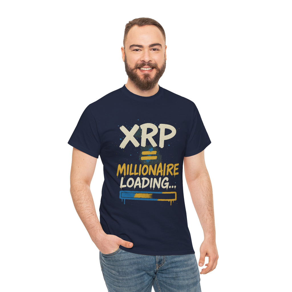 XRP Millionaire Loading T-Shirt — Crypto Investor Progress Tee