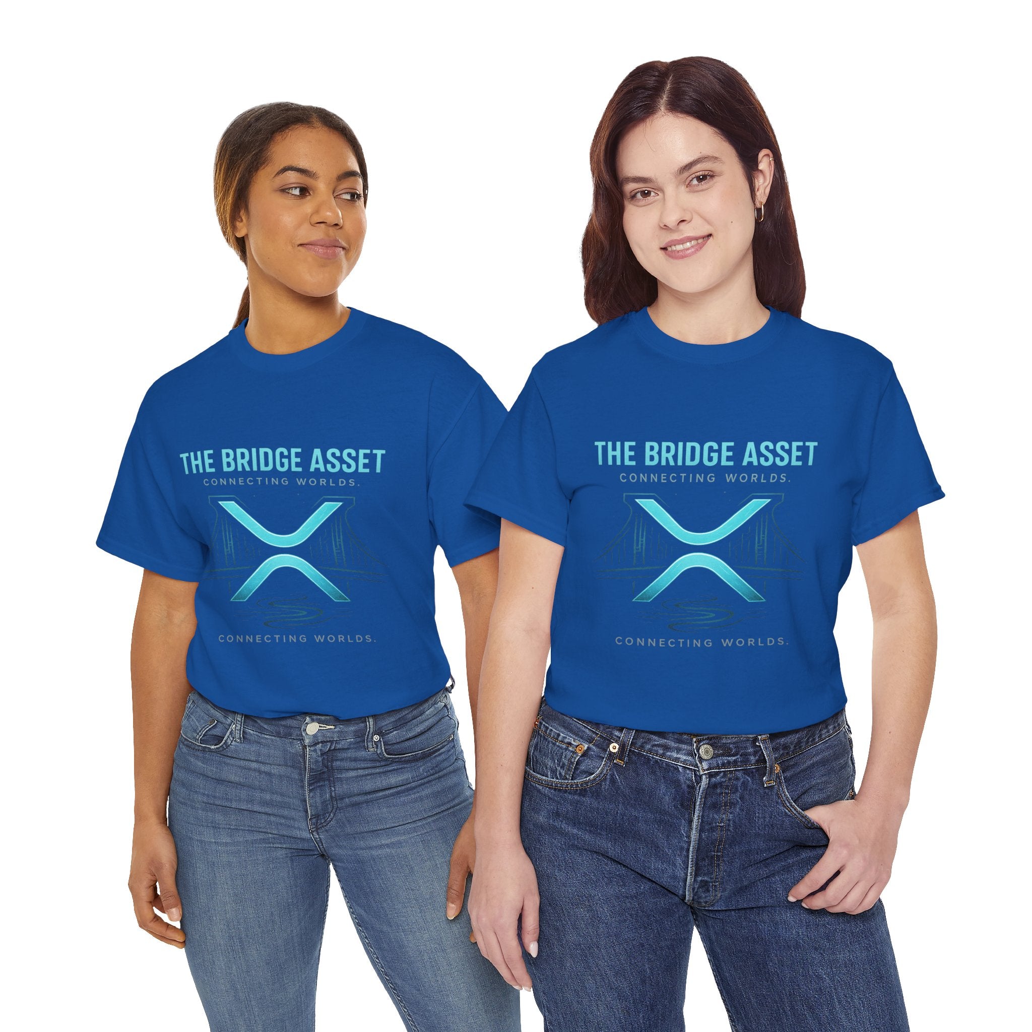 The Bridge Asset Tee – 'Connecting Worlds' Crypto Ripple X Logo T-Shirt