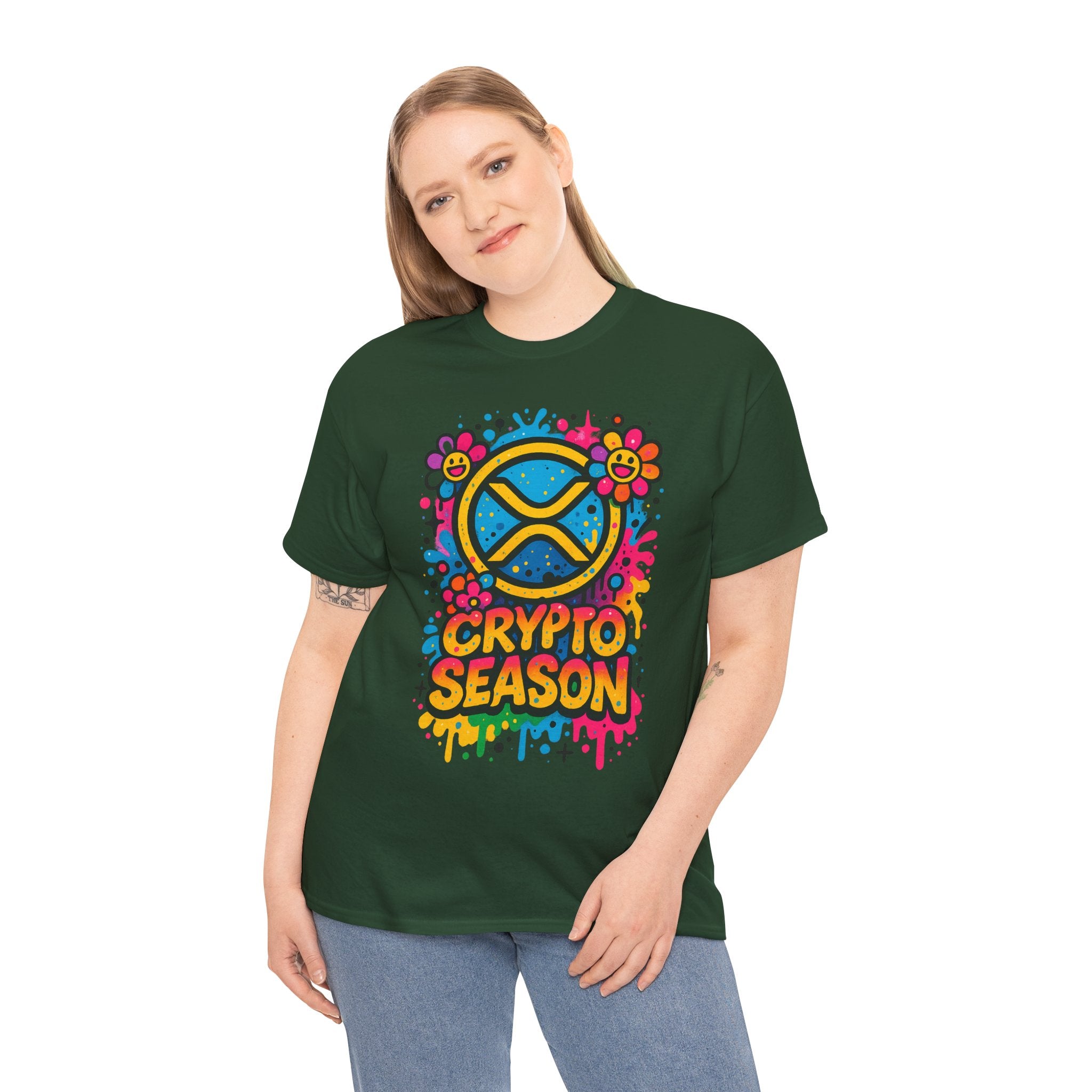 Crypto Season T-Shirt — Colorful Ripple XRP Logo Tee