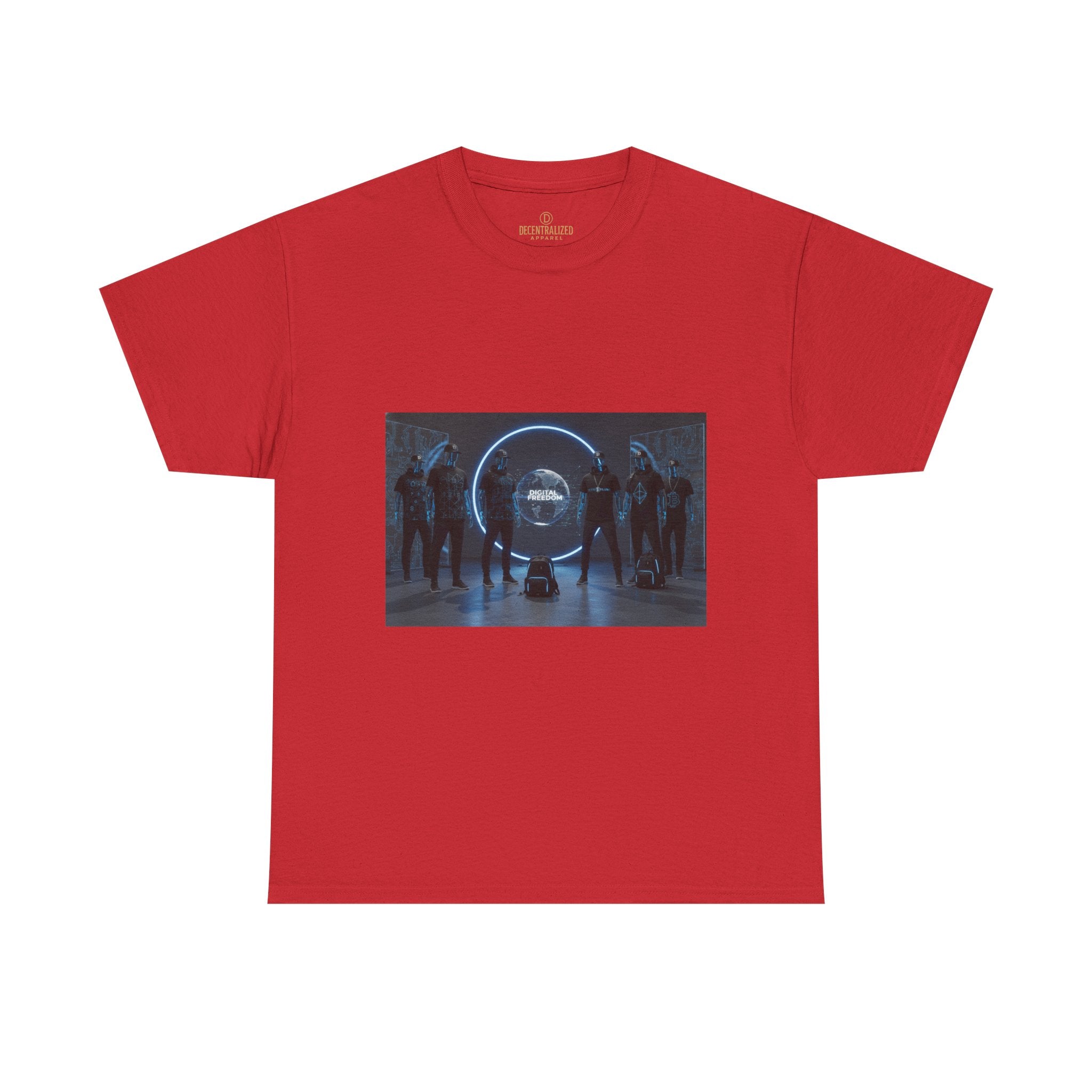 Sci‑Fi Portal Graphic Tee — Futuristic Neon Crew T-Shirt