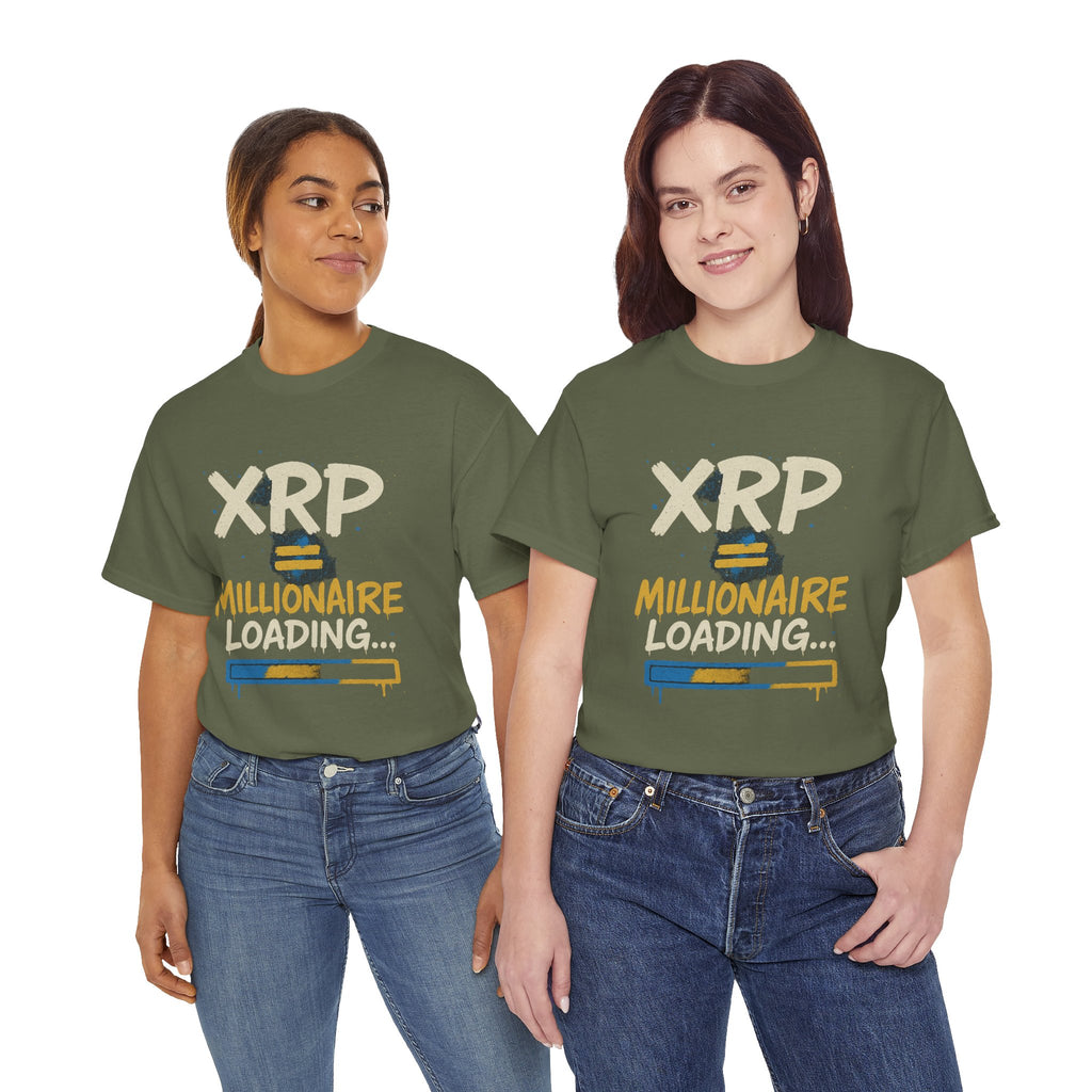 XRP Millionaire Loading T-Shirt — Crypto Investor Progress Tee