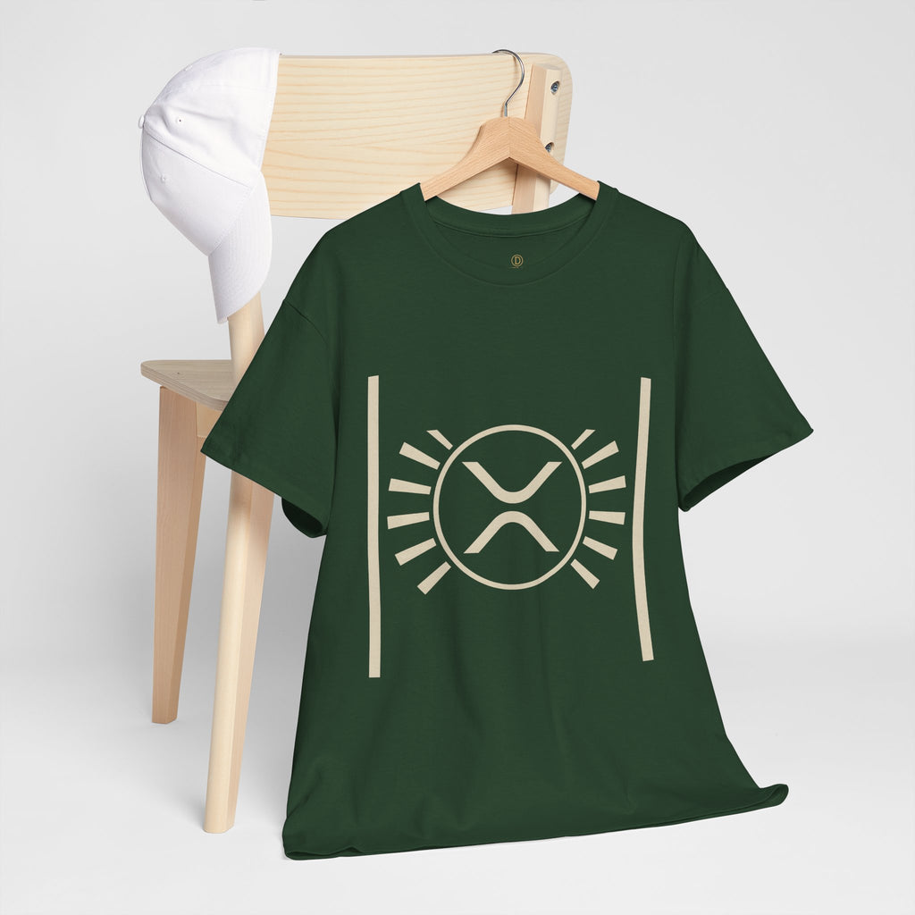 XRP Sun Logo T‑Shirt — Minimal Crypto Ripple Tee