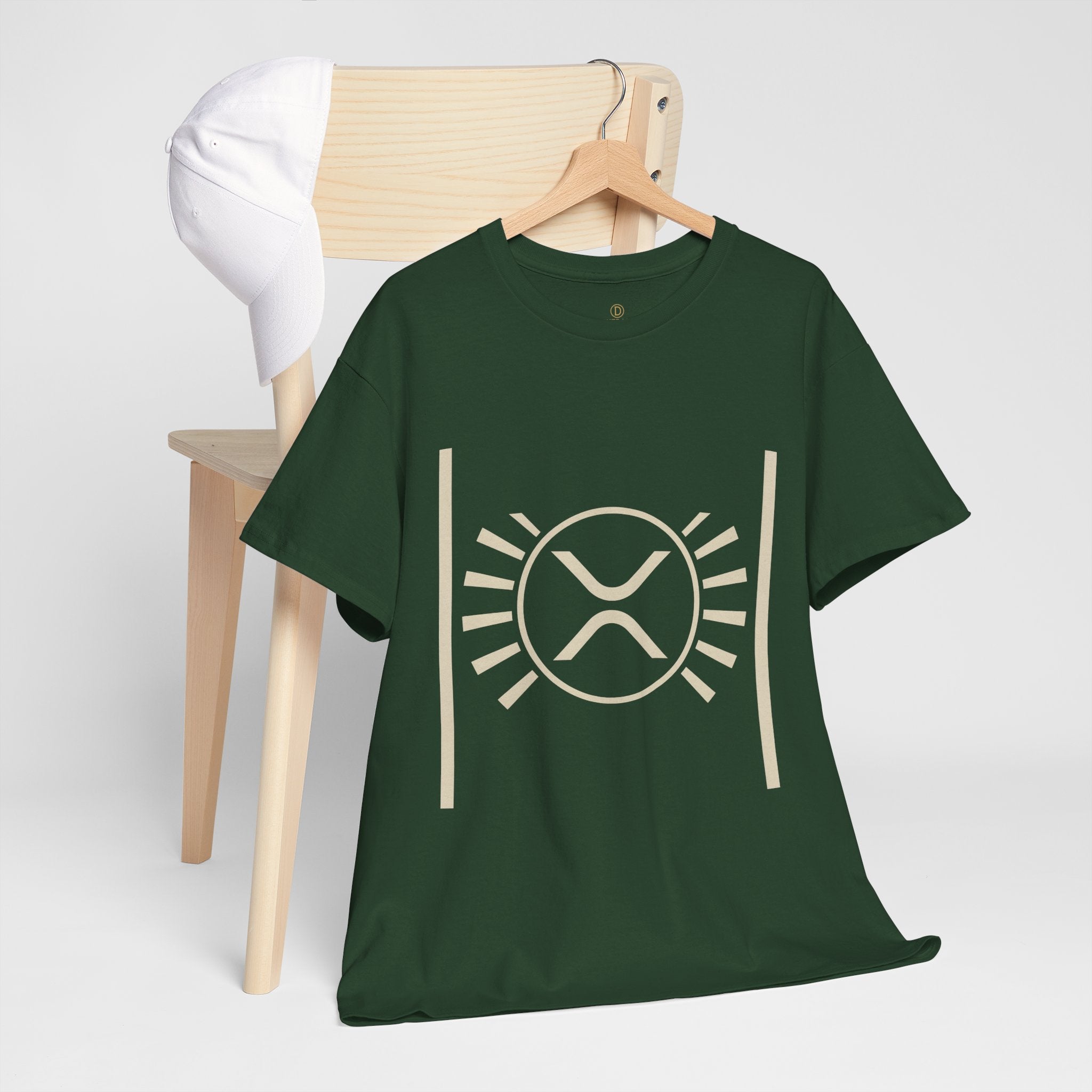 XRP Sun Logo T‑Shirt — Minimal Crypto Ripple Tee