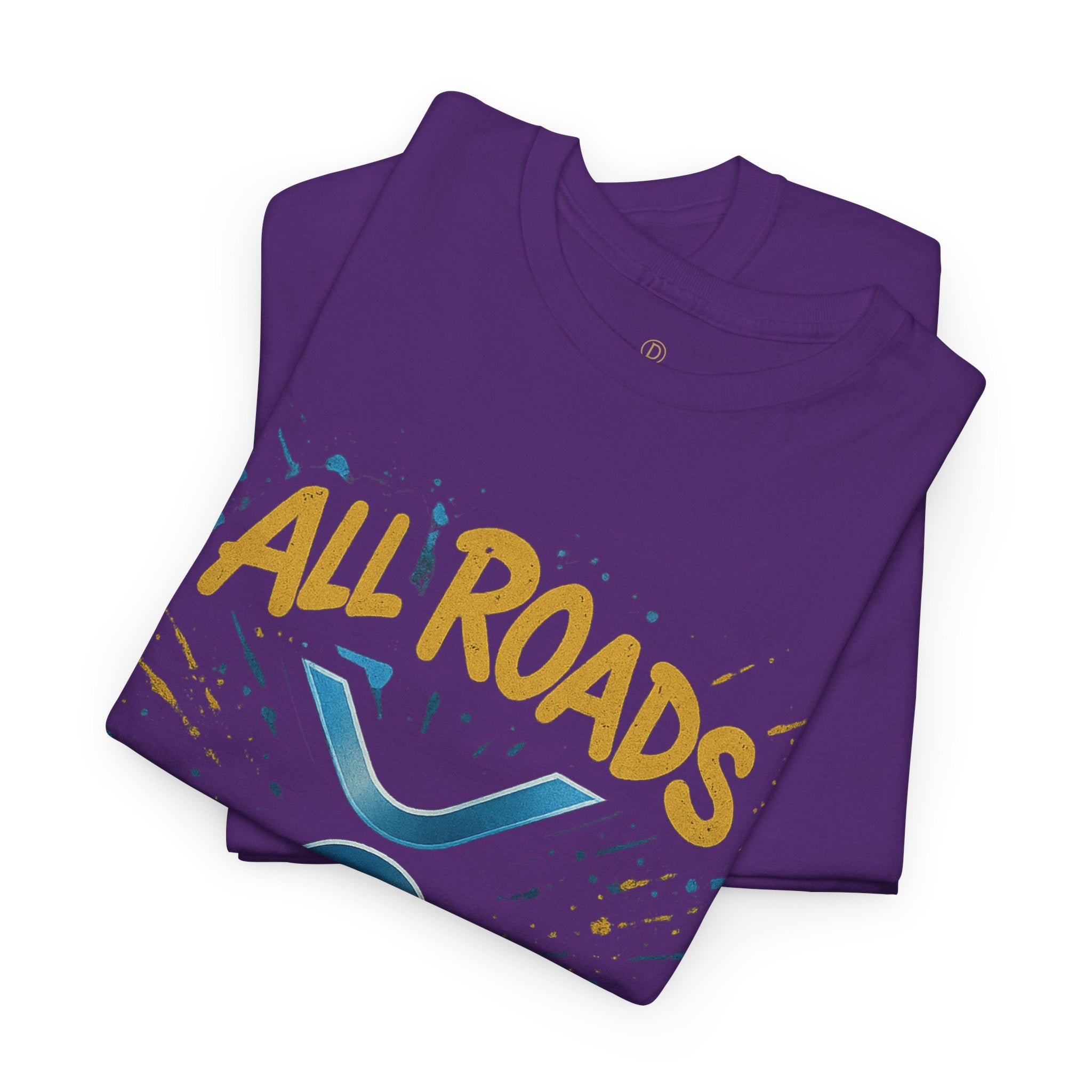 XRP Crypto Tee — "All Roads Lead to XRP" Casual Cryptocurrency Shirt