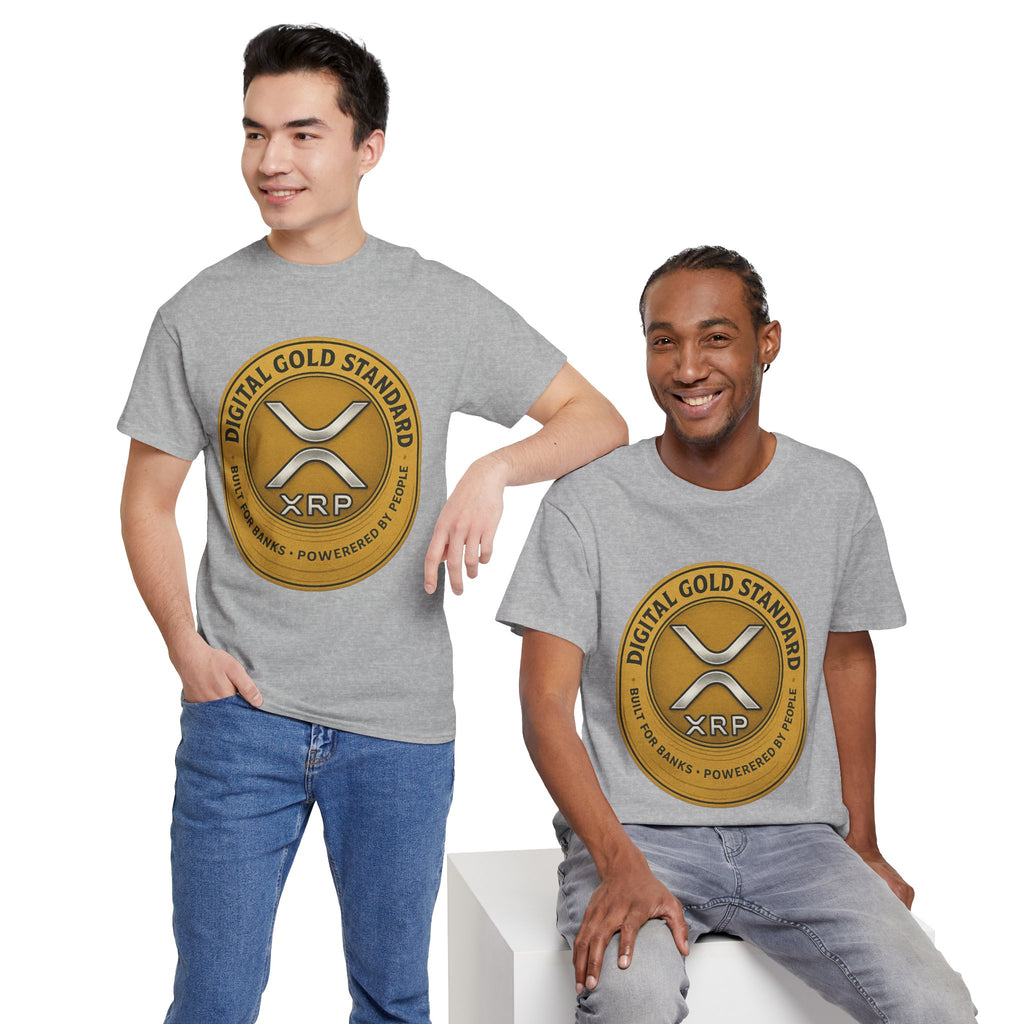 XRP Digital Gold Tee – Cryptocurrency Logo Shirt