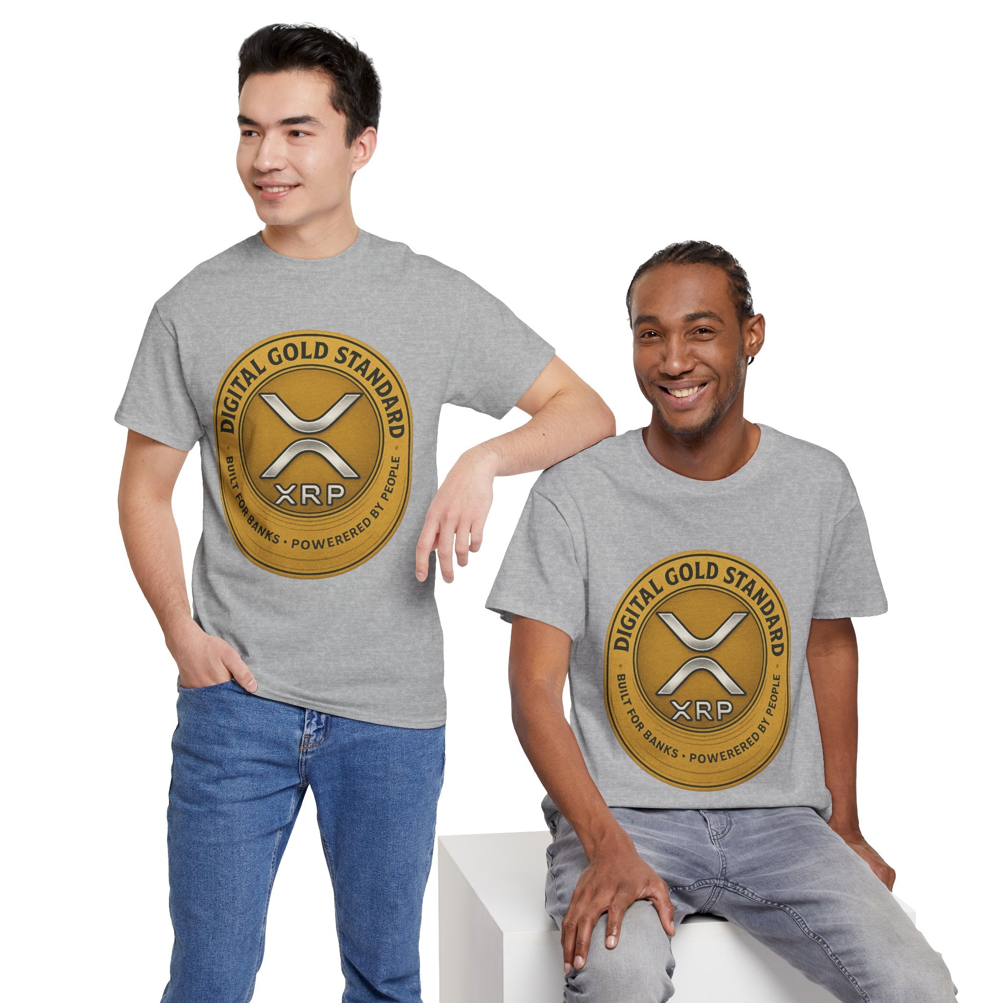 XRP Digital Gold Tee – Cryptocurrency Logo Shirt
