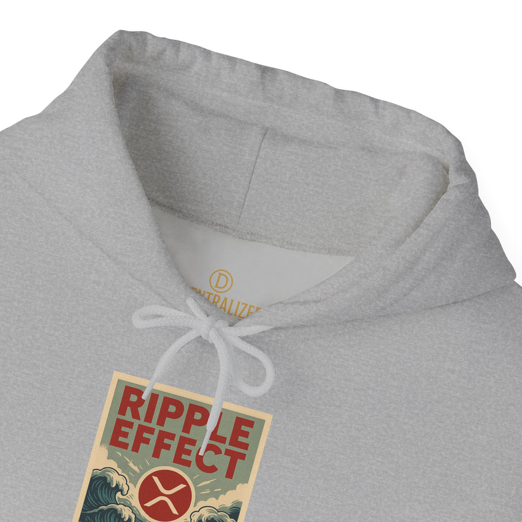 Ripple Effect Hoodie – Vintage Ocean Wave Graphic Hooded Sweatshirt