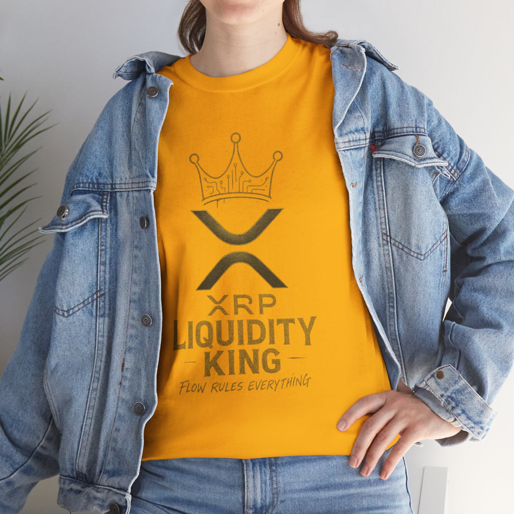 XRP Liquidity King Tee — Crypto Crown T-Shirt
