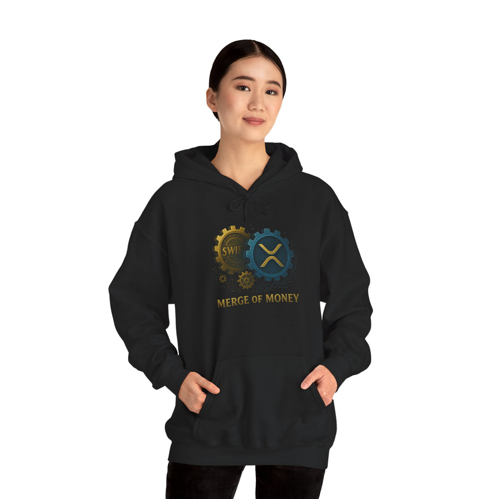 Merge of Money Hoodie — Financial Gears Graphic Pullover