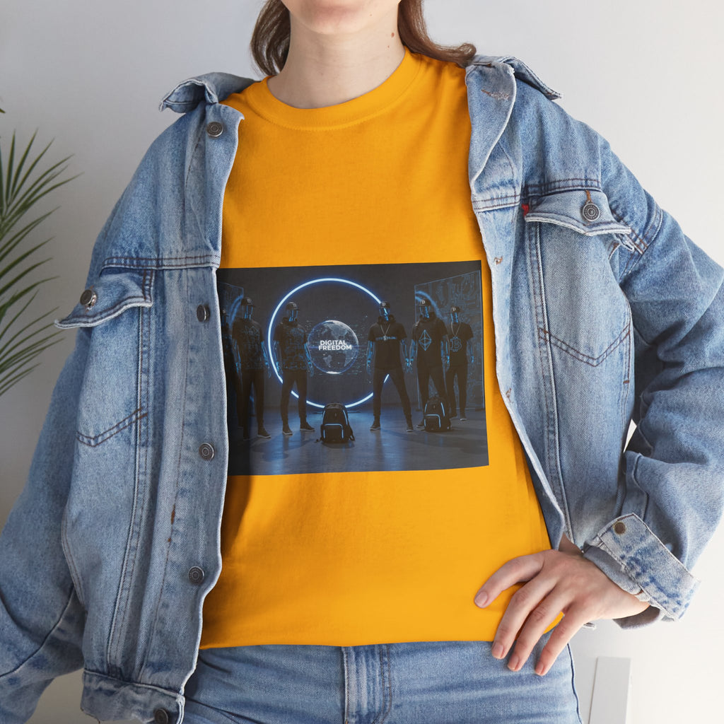Sci‑Fi Portal Graphic Tee — Futuristic Neon Crew T-Shirt