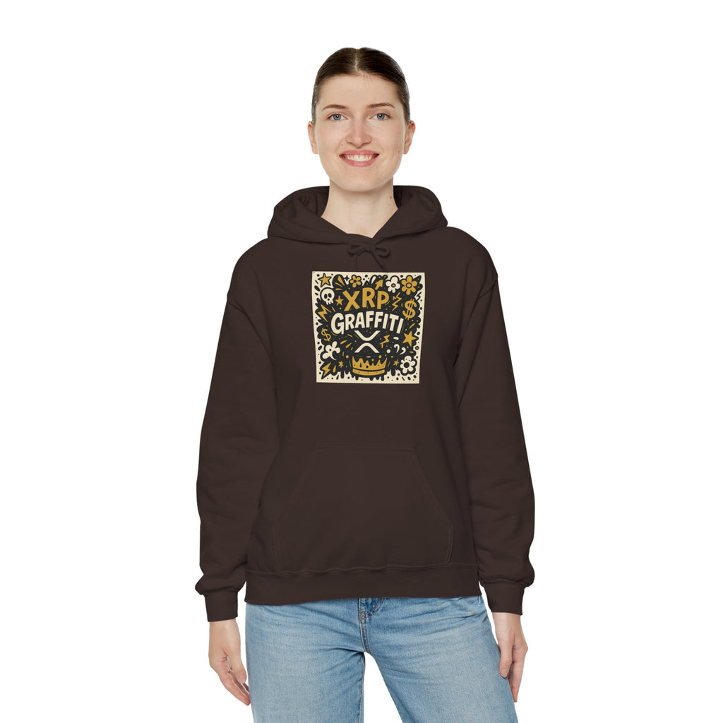 XRP Graffiti Hoodie – Street Art Crypto Sweatshirt