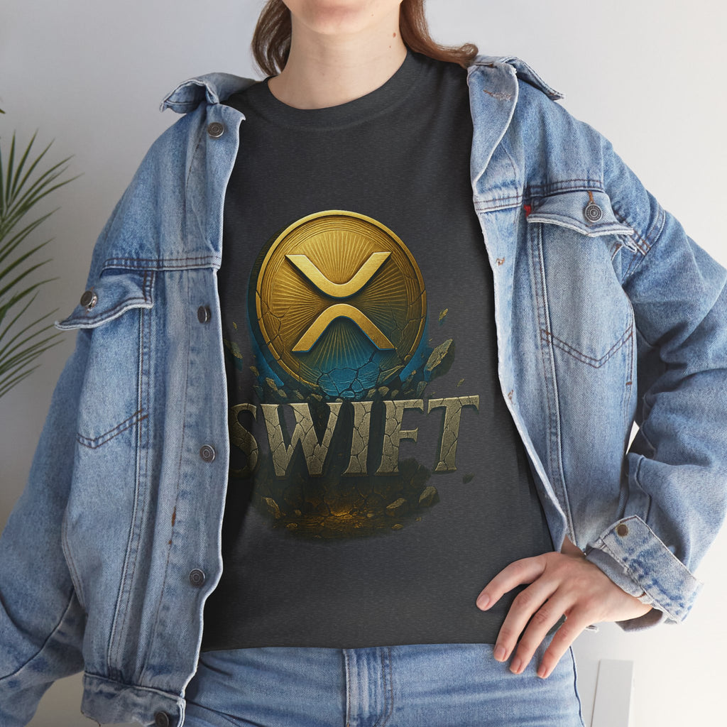 XRP Swift Cryptocurrency T‑Shirt — Ripple Coin Logo Graphic Tee