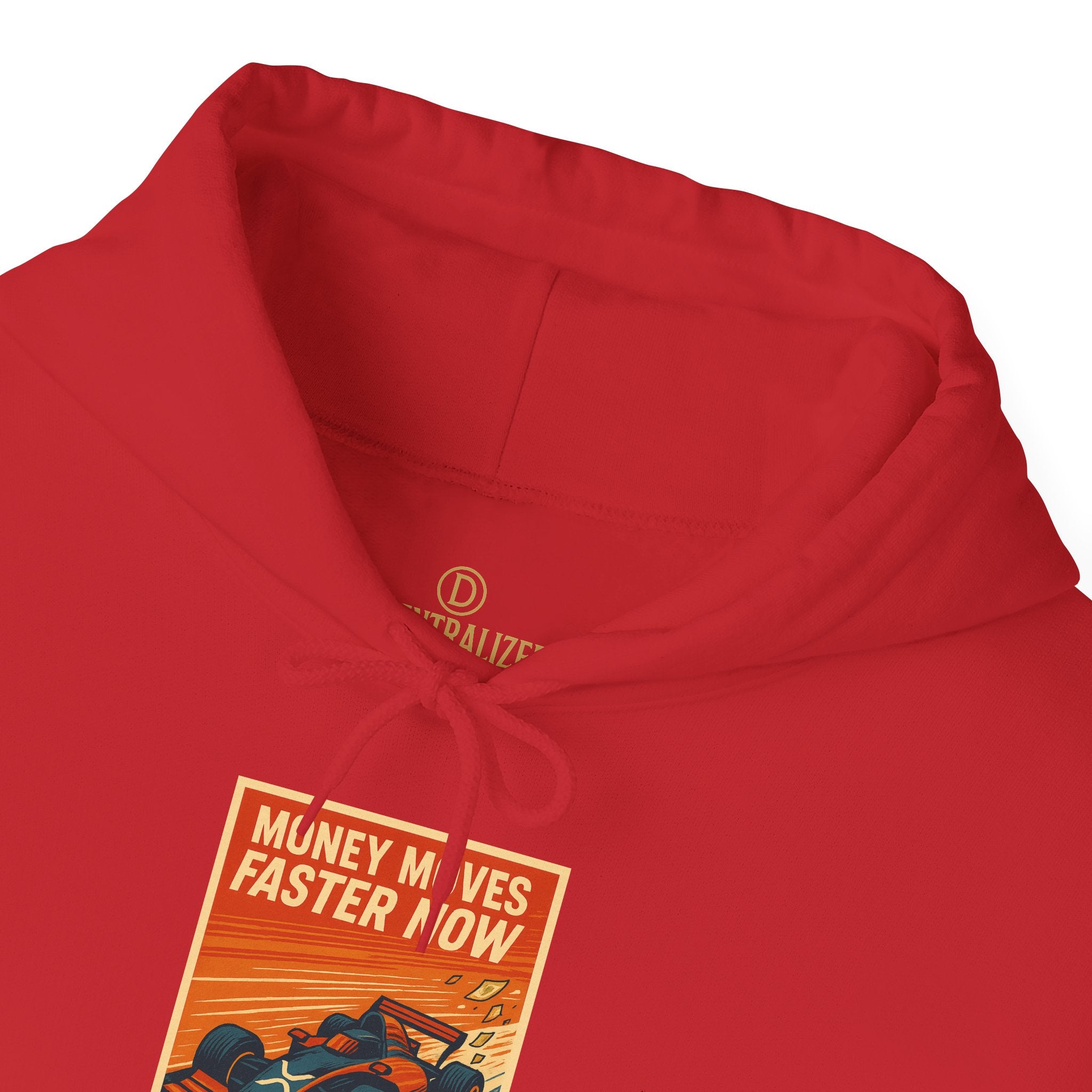 XRP 'Money Moves Faster Now' Hoodie – Crypto Retro Graphic Pullover