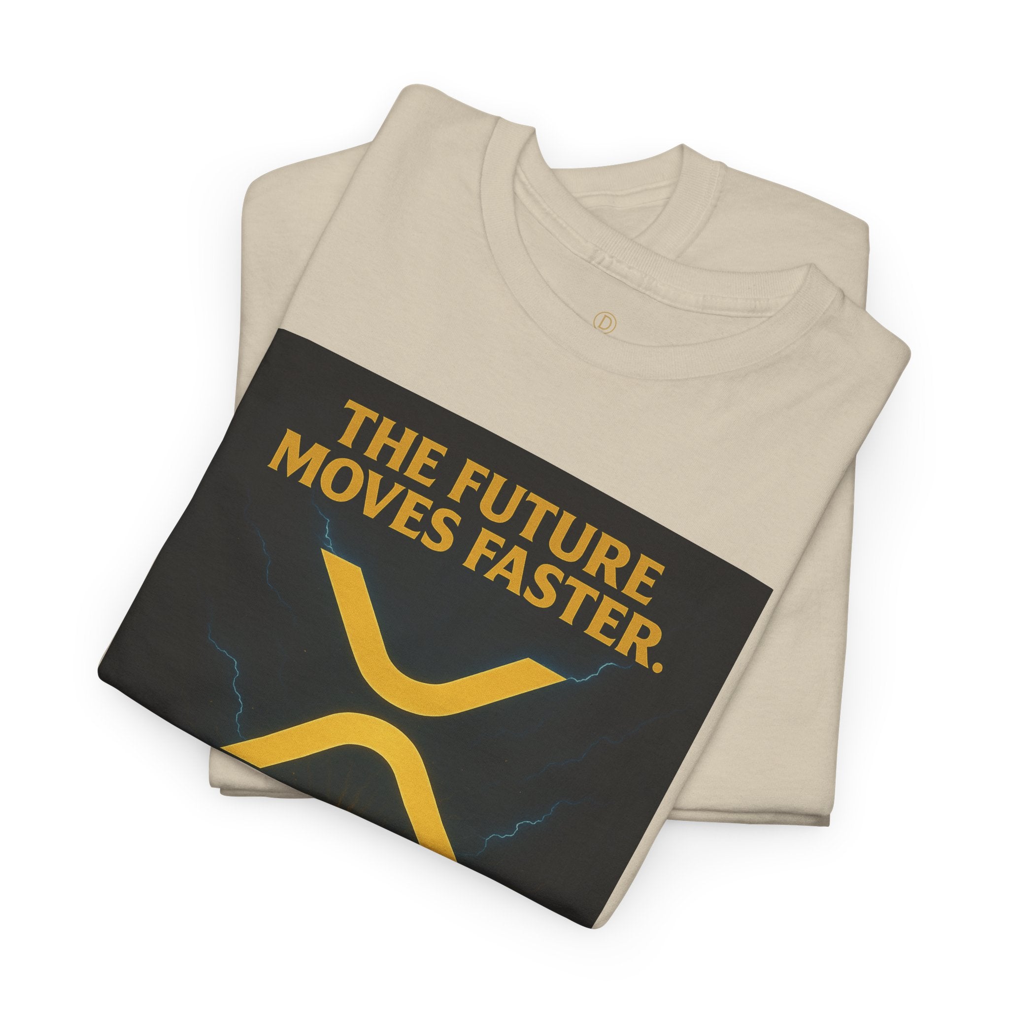 XRP Swift Crypto T-Shirt — “The Future Moves Faster” XRP Over Swift Tee