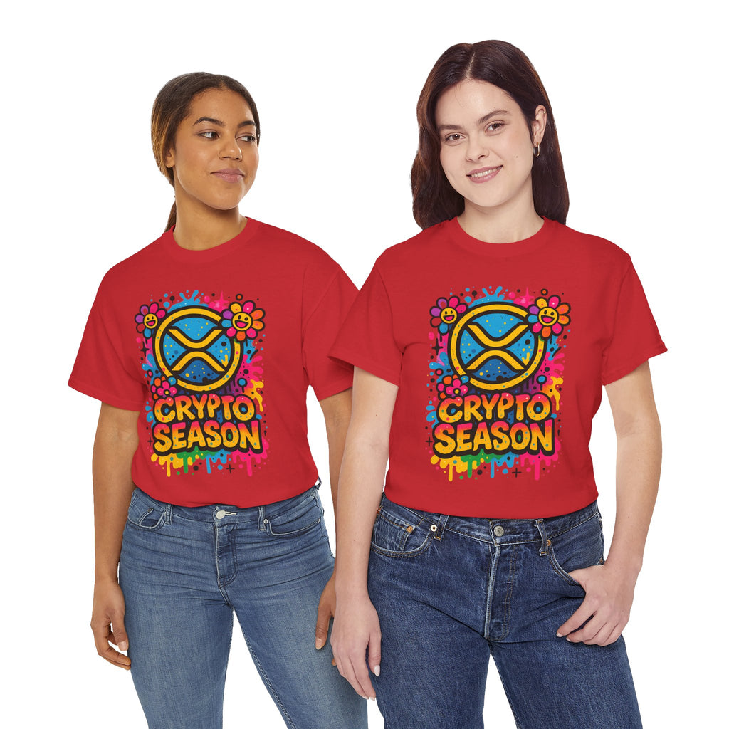 Crypto Season T-Shirt — Colorful Ripple XRP Logo Tee