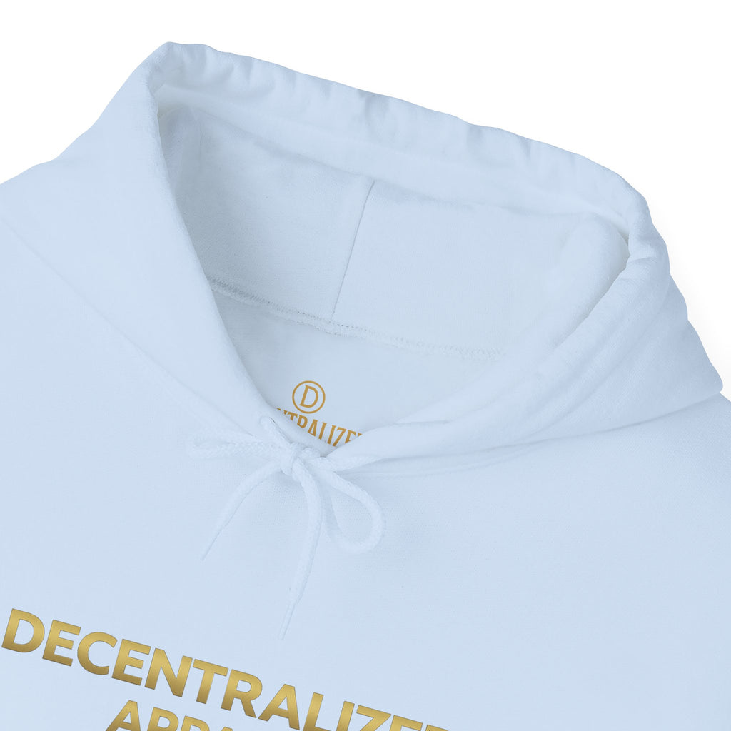 Decentralized Apparel Hoodie — Minimalist Crypto-Inspired White Pullover