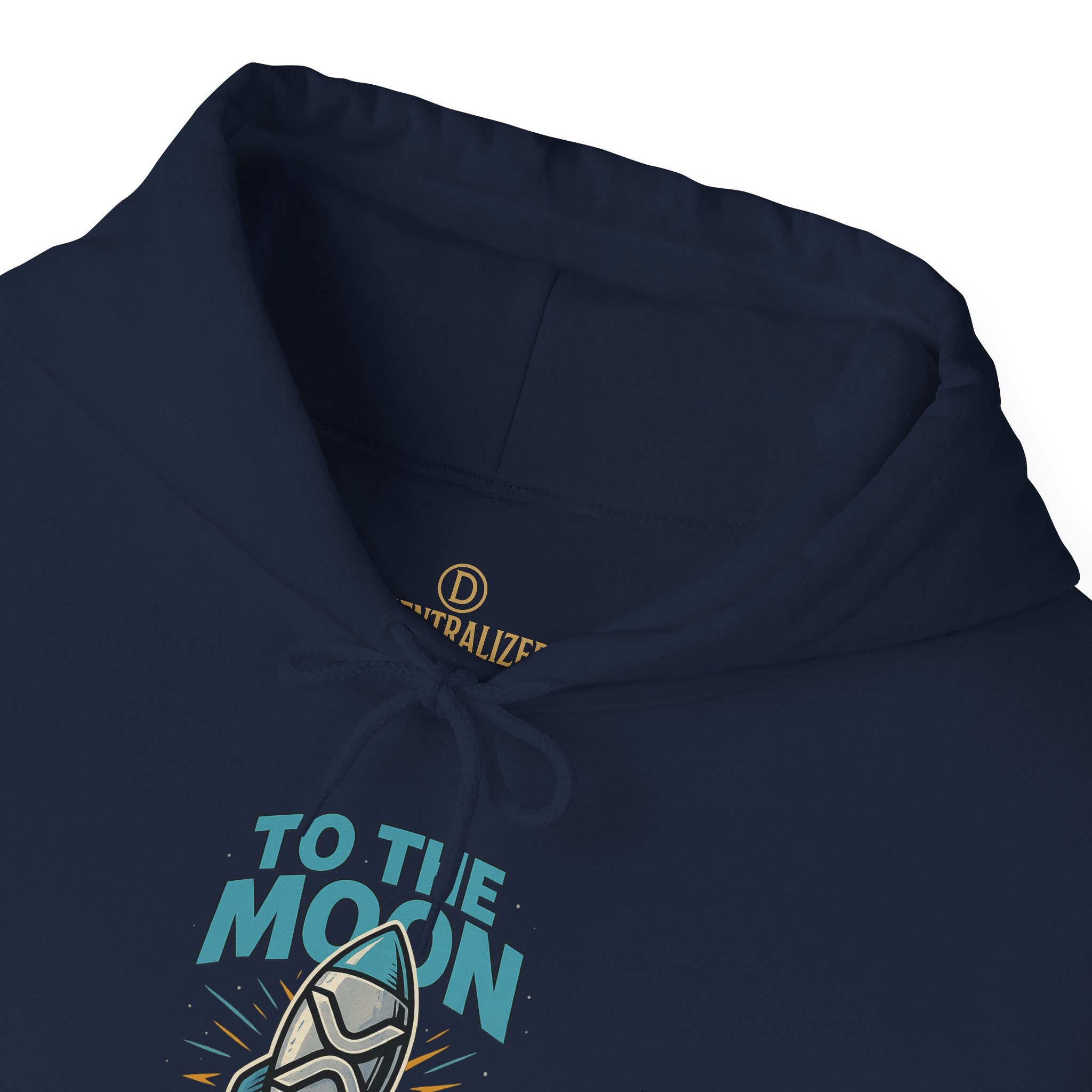 Hoodie — 'To The Moon' Rocket Graphic Pullover