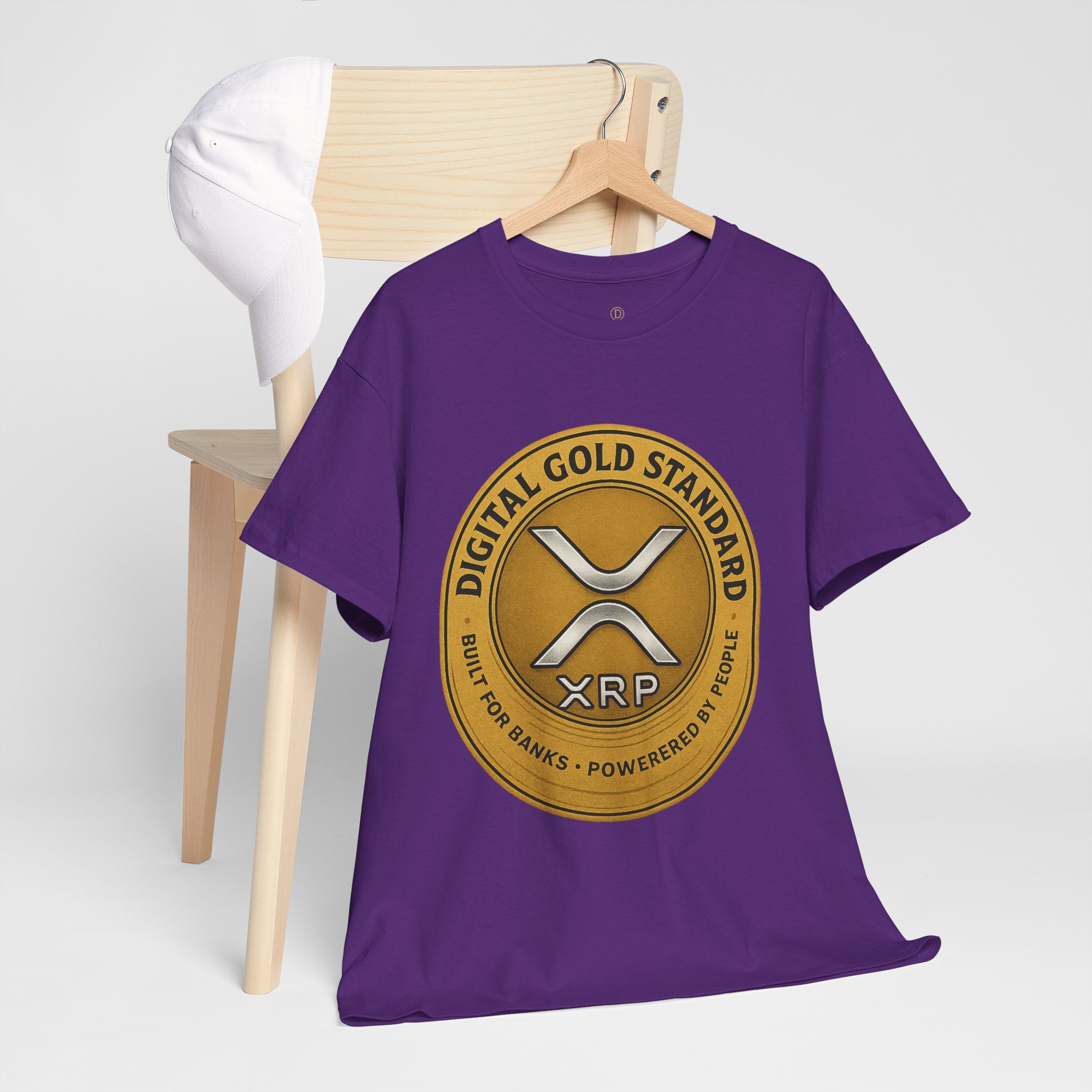 XRP Digital Gold Tee – Cryptocurrency Logo Shirt