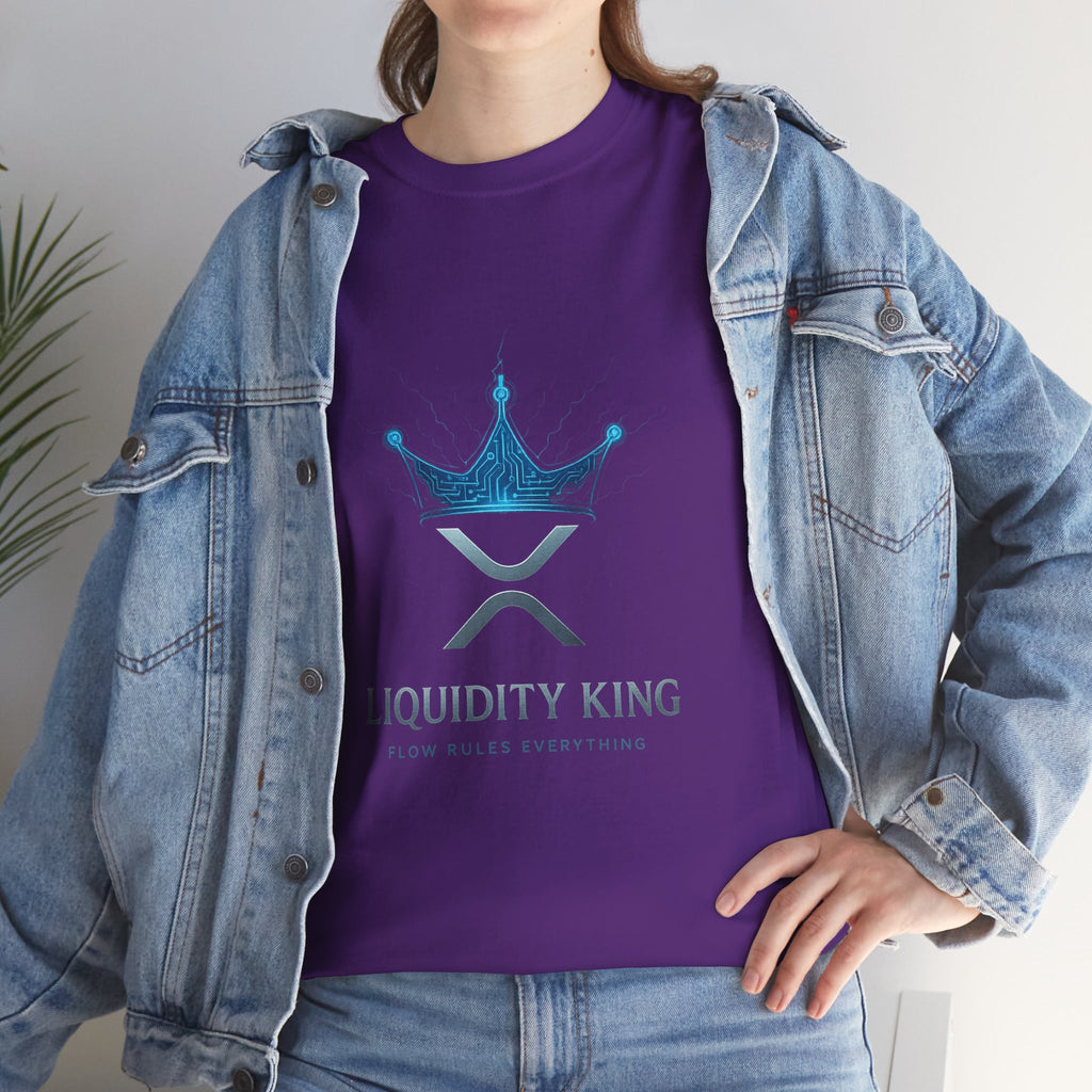 RIPPLE Liquidity King T-Shirt — Crypto XRP Crown Tee