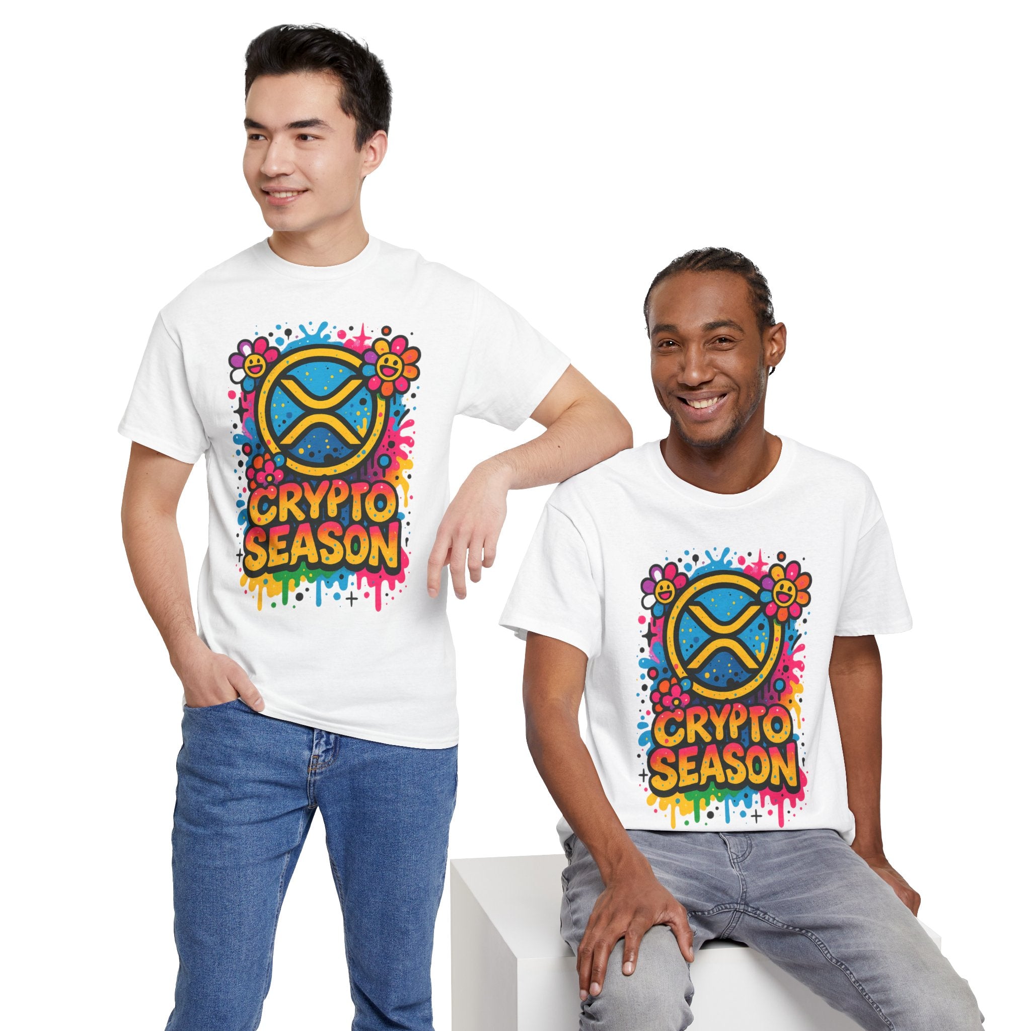 Crypto Season T-Shirt — Colorful Ripple XRP Logo Tee