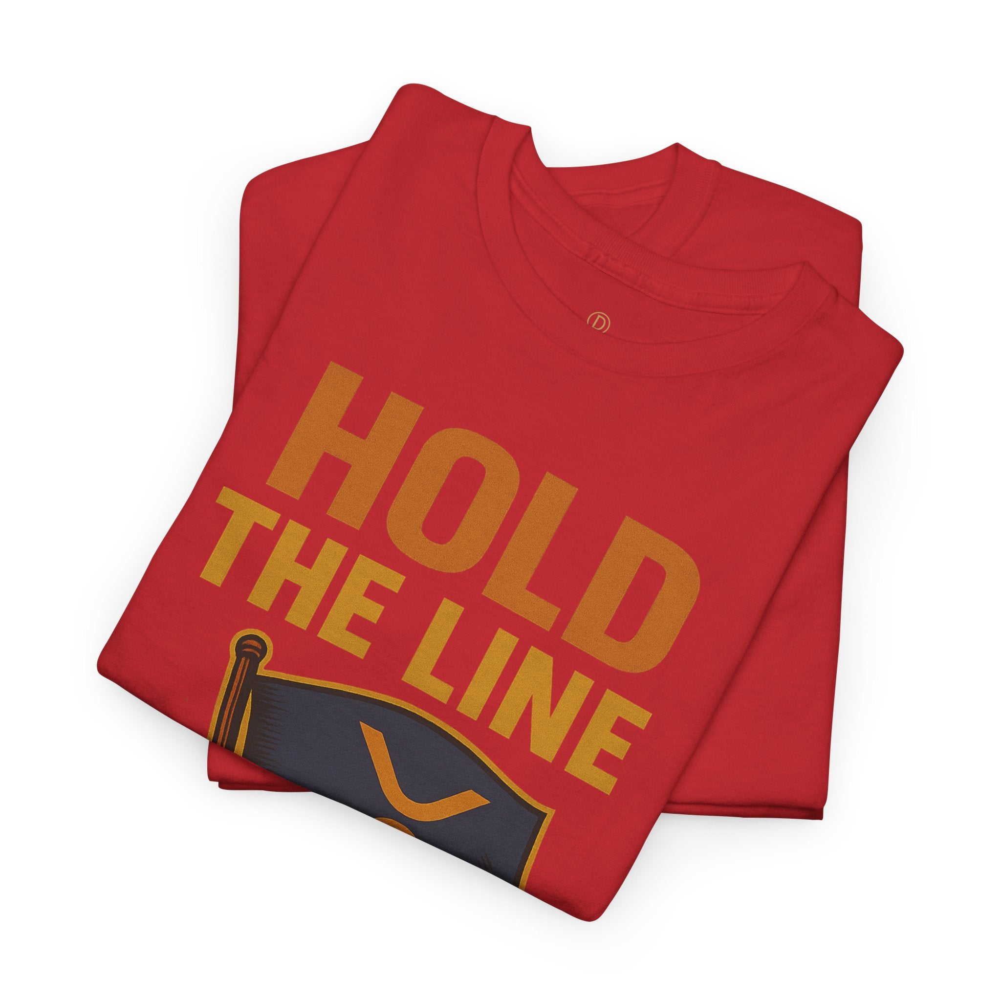 Hold The Line Tee — Bold Flag Graphic Cryptocurrency XRP Shirt