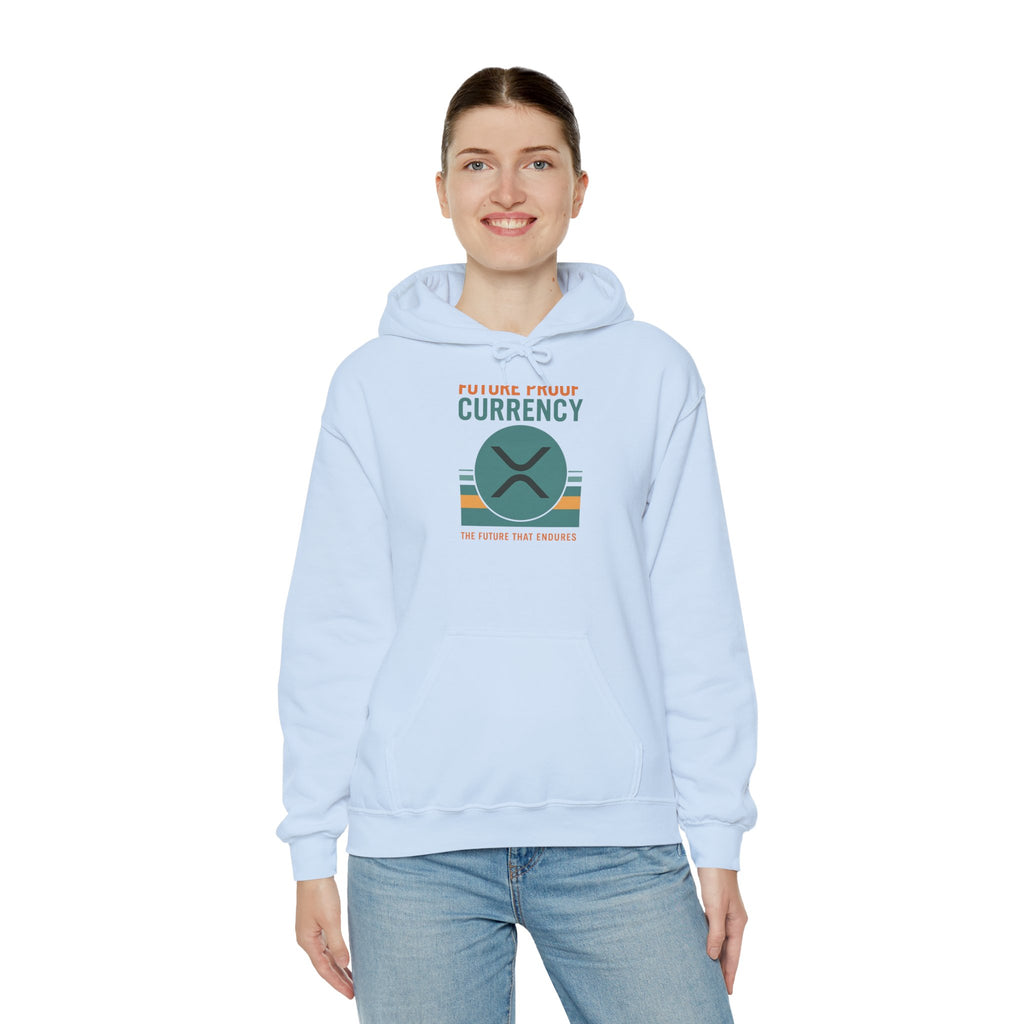 Ripple Crypto Hoodie – “Future Proof Currency” Retro Logo Sweatshirt
