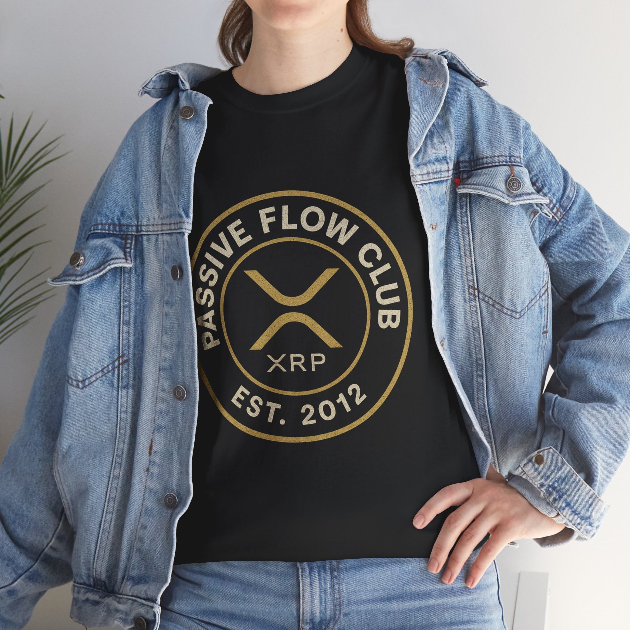 XRP Passive Flow Club T‑Shirt — Crypto Logo Tee (Est. 2012)