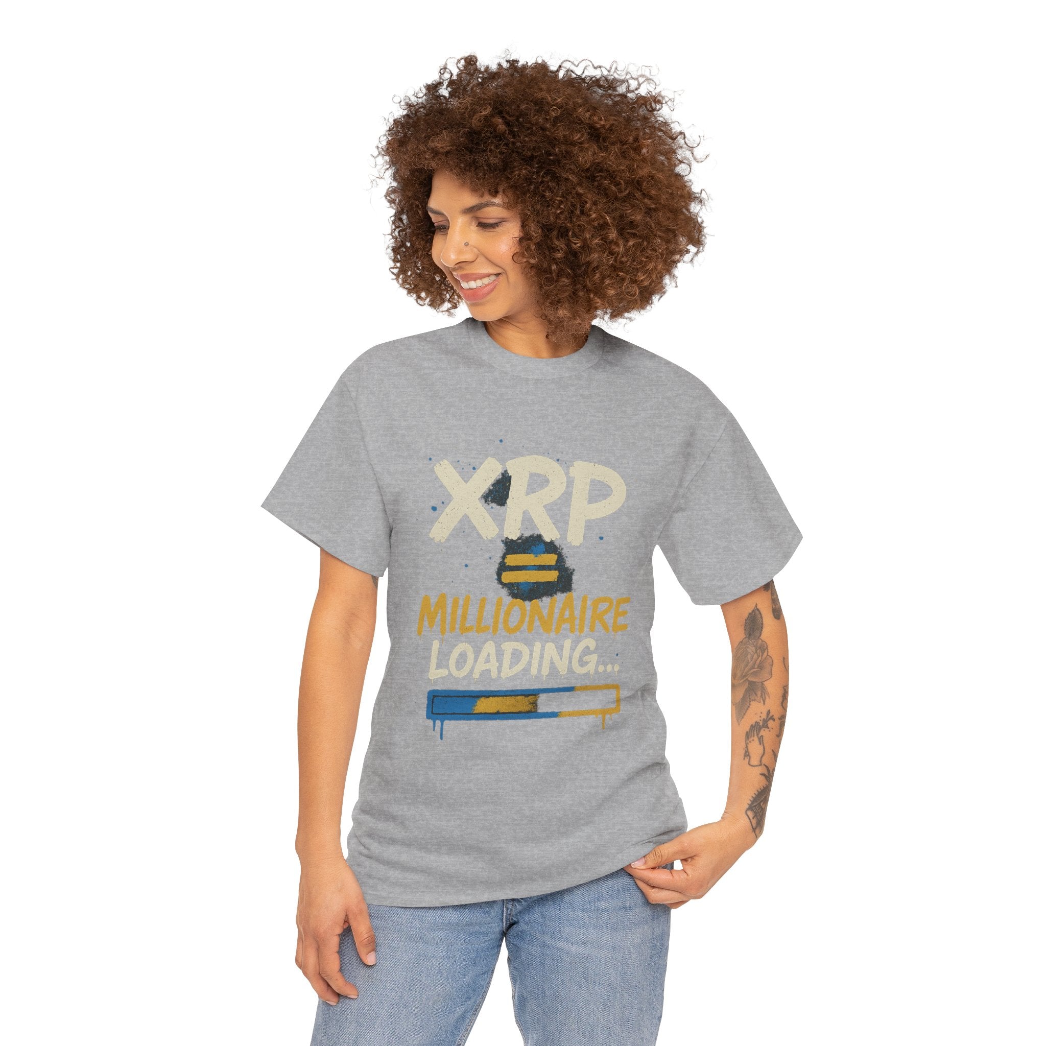 XRP Millionaire Loading T-Shirt — Crypto Investor Progress Tee