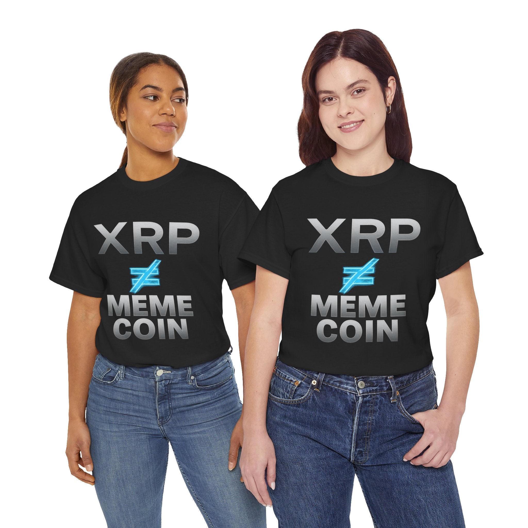 XRP ≠ Meme Coin T-Shirt — Crypto Investor Statement Tee