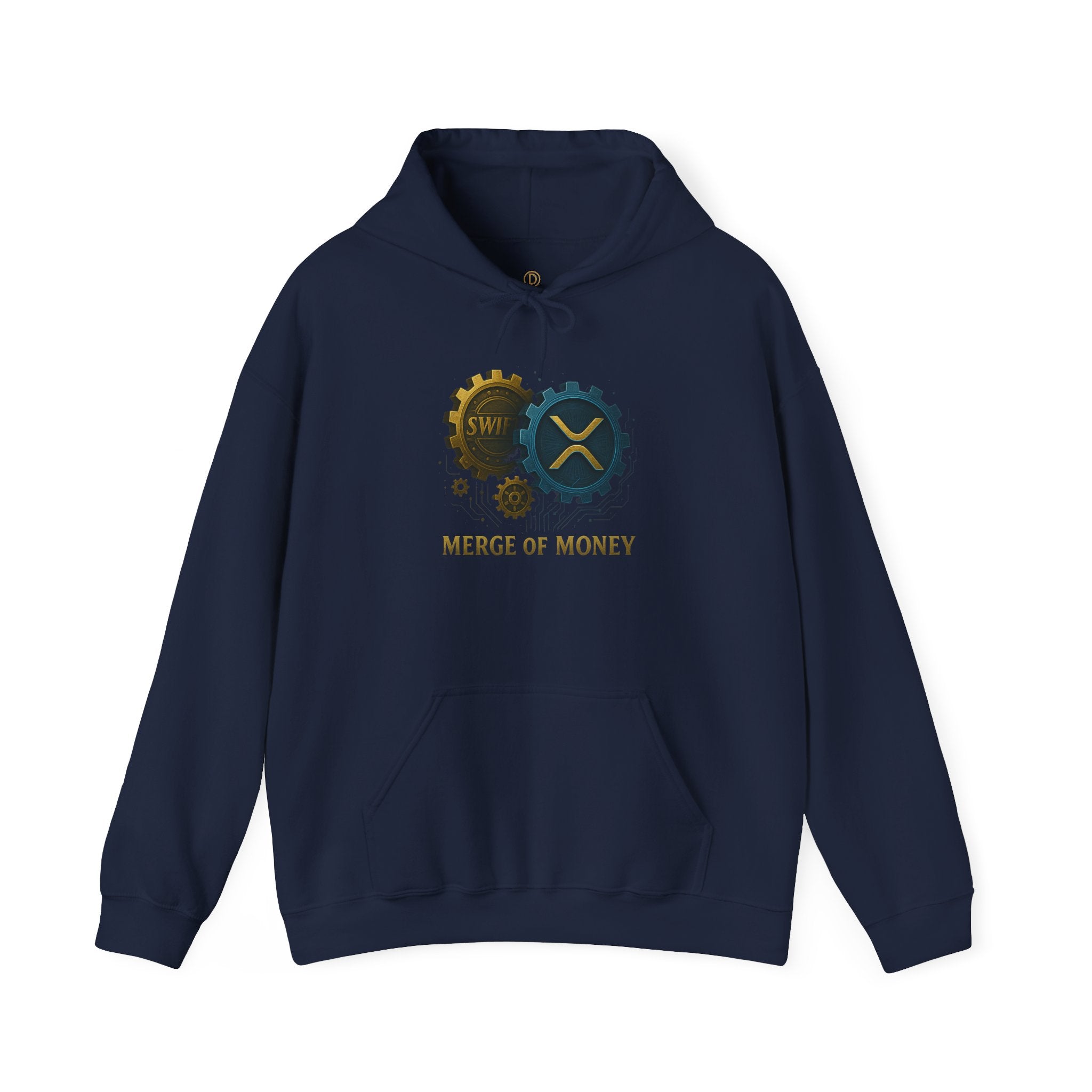 Merge of Money Hoodie — Financial Gears Graphic Pullover