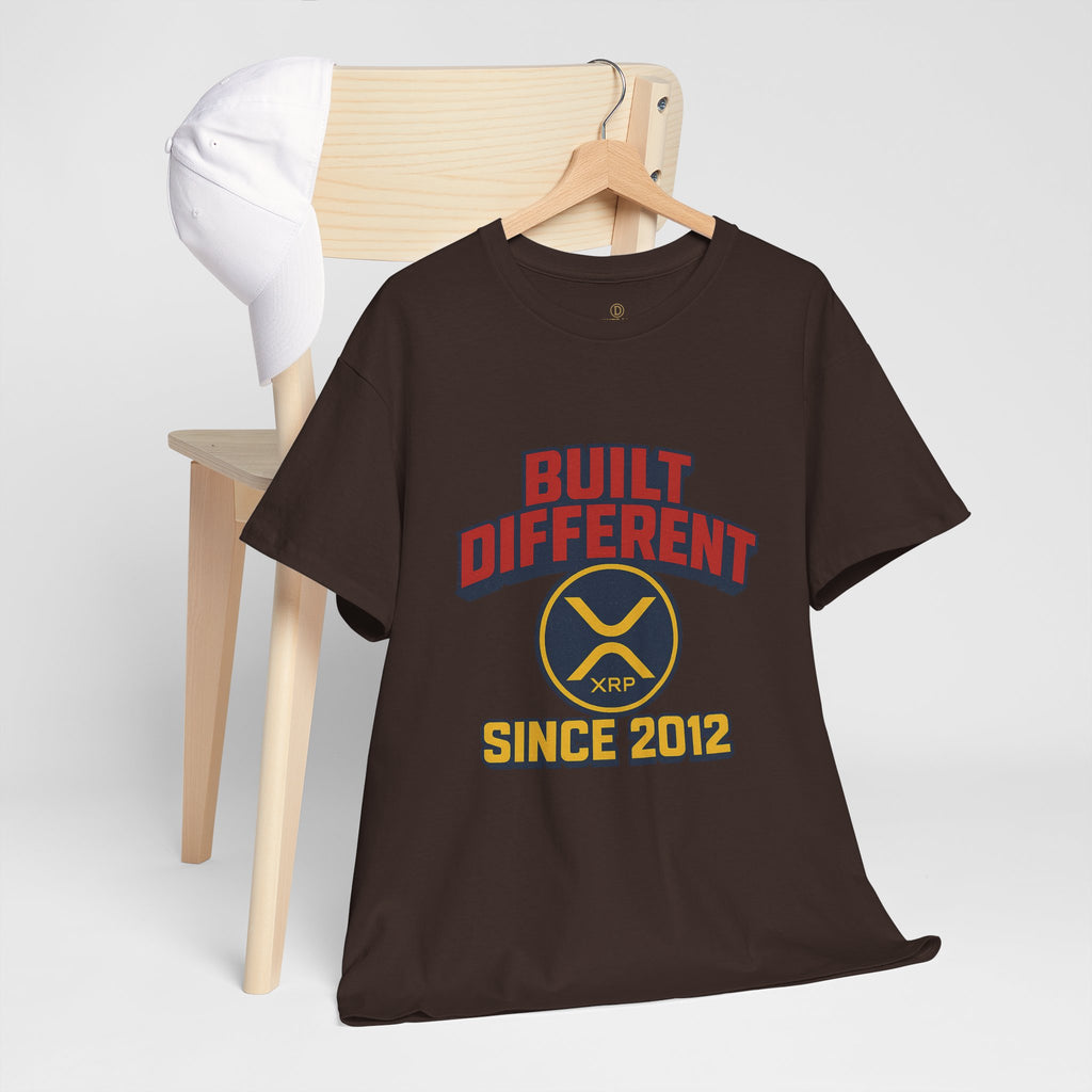 Built Different Since 2012 T-Shirt – Retro XRP Logo Tee