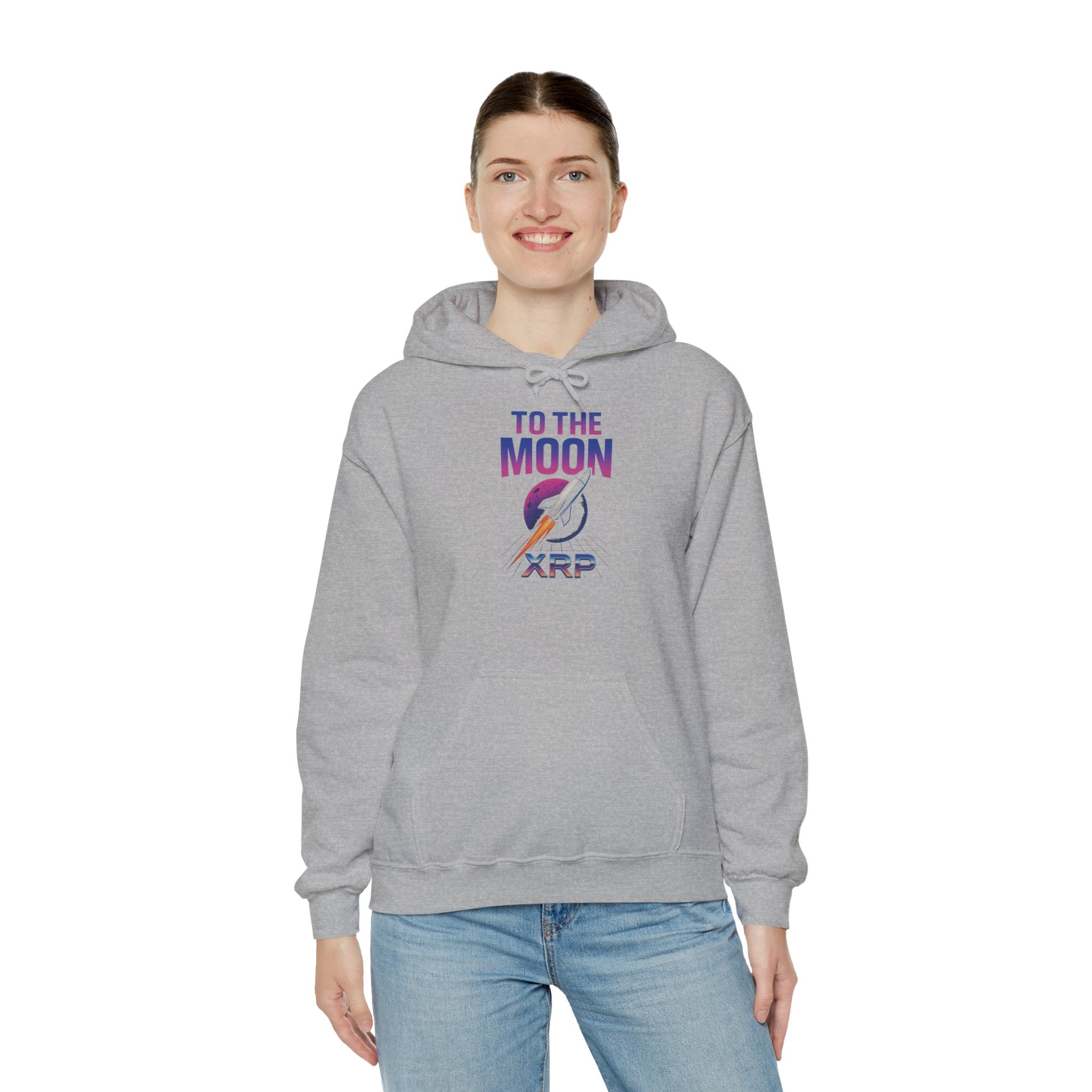 XRP To The Moon Hoodie – Crypto Investor Sweatshirt