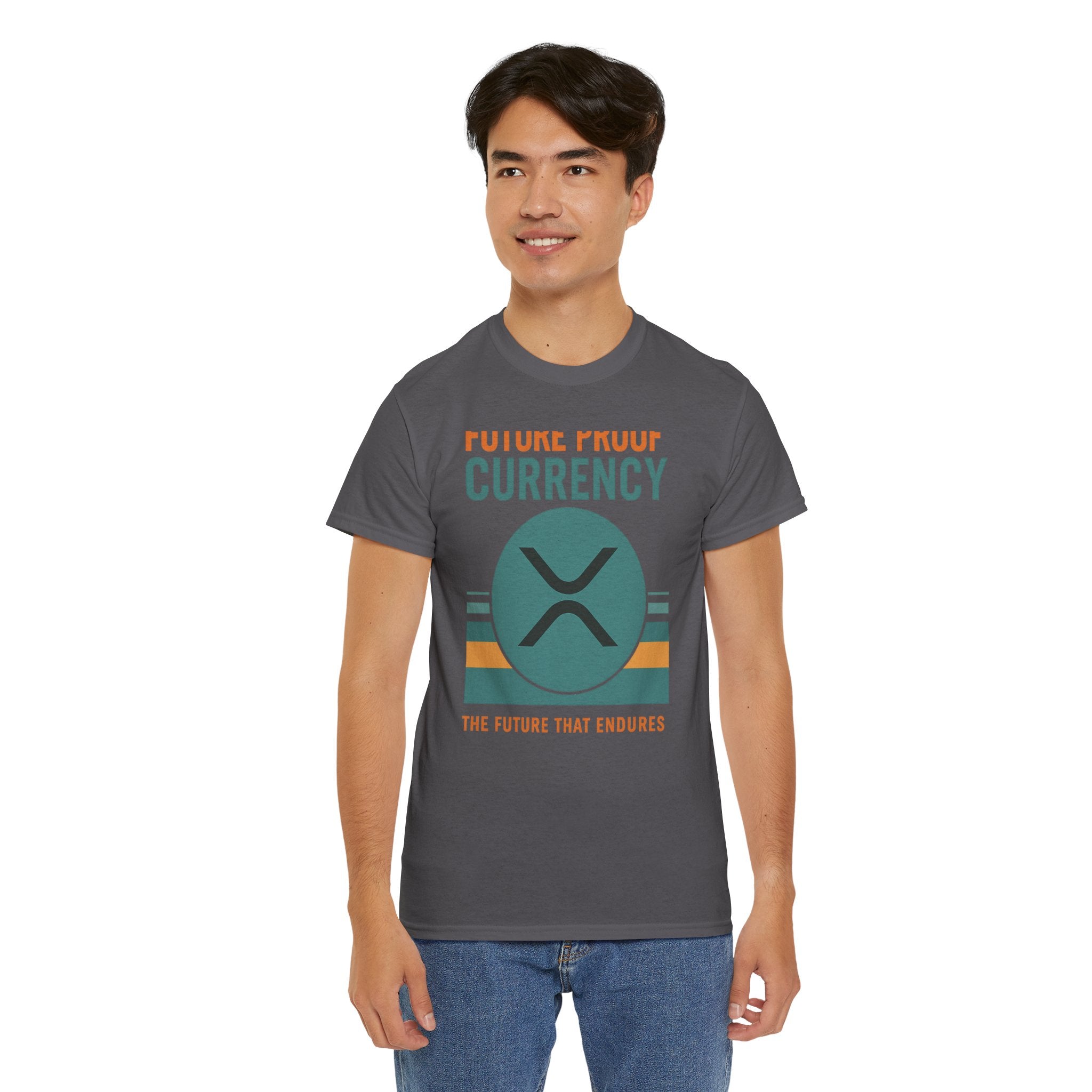 RIPPLE XRP 'Future Proof Currency' Graphic Tee — Crypto Retro Logo Shirt