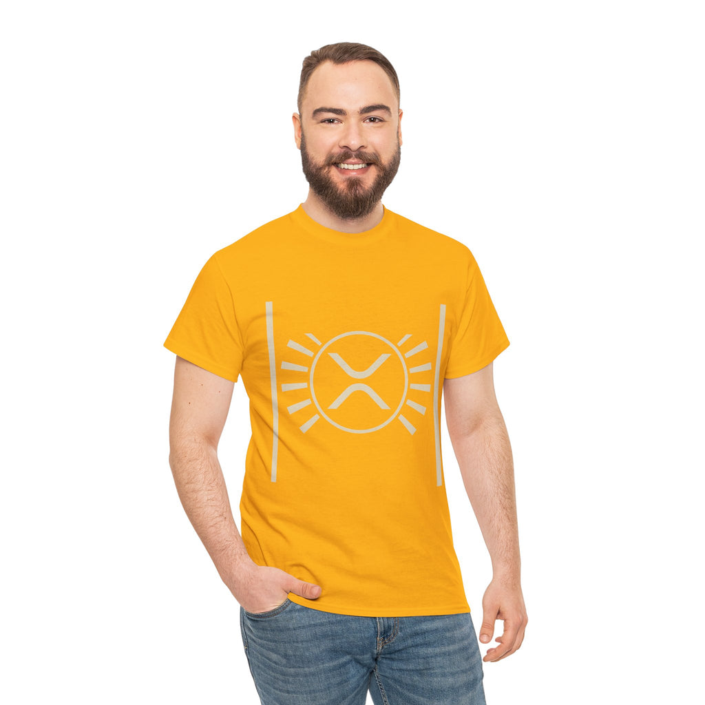 XRP Sun Logo T‑Shirt — Minimal Crypto Ripple Tee