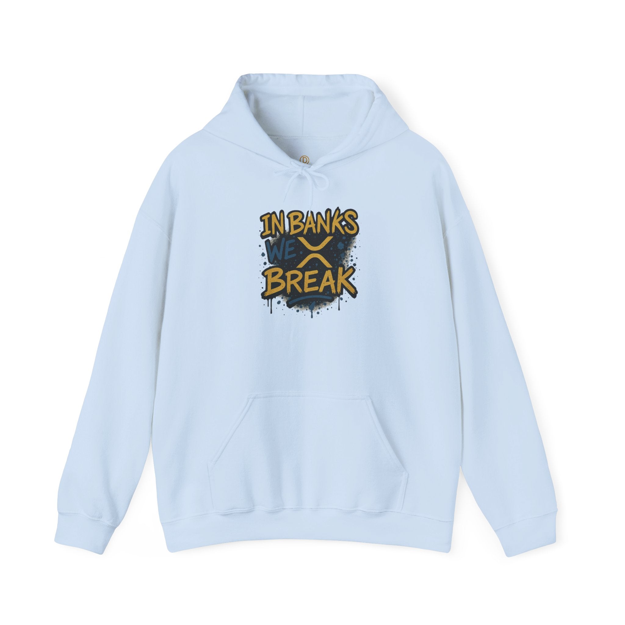 In Banks We Break Hoodie — Streetwear Graffiti Hoodie for Urban Style