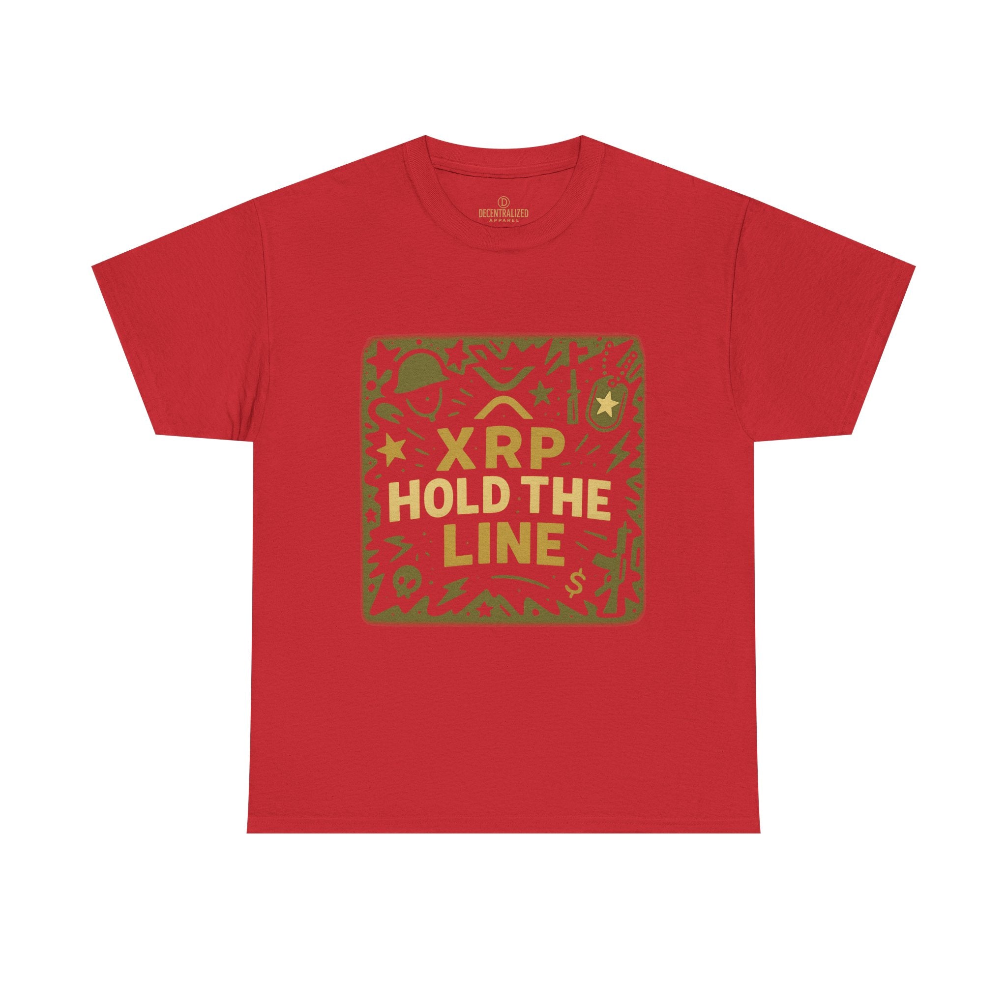 T-Shirt — XRP Hold The Line Crypto Graphic Tee