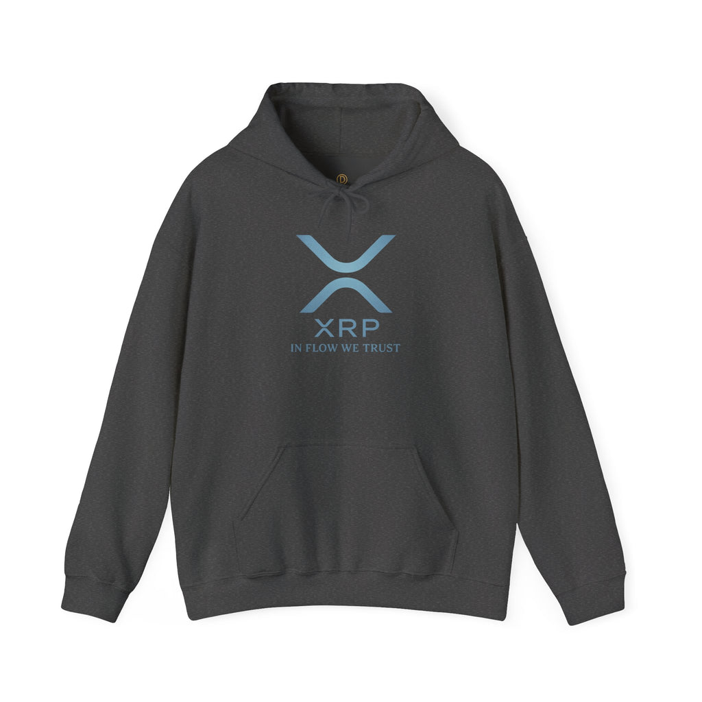 XRP Logo Hoodie – "In Flow We Trust" Crypto Sweatshirt
