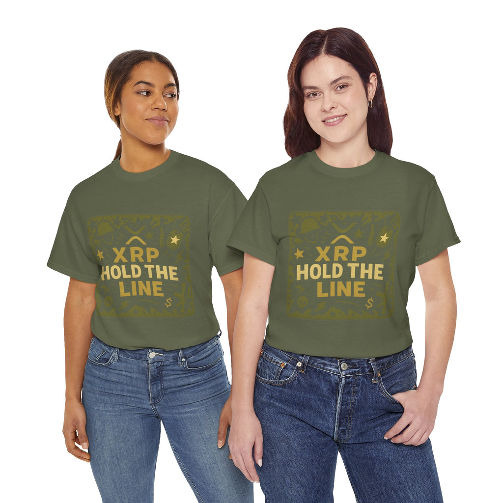 T-Shirt — XRP Hold The Line Crypto Graphic Tee