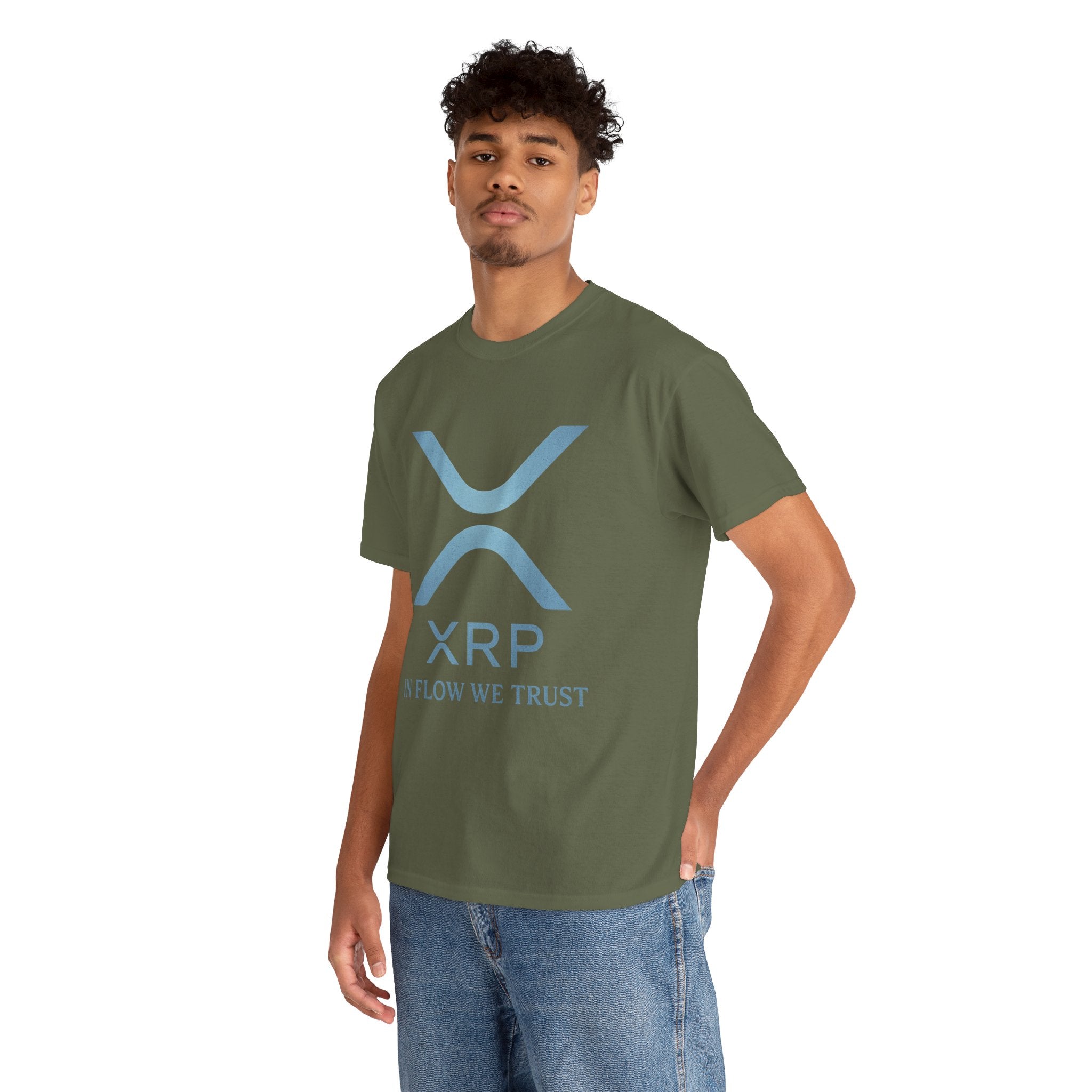XRP Crypto Tee — "In Flow We Trust" Ripple Logo T-Shirt